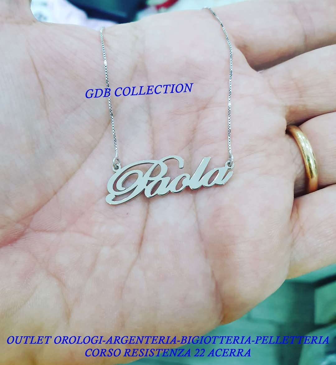 Collana con Nome Collana in Argento 925