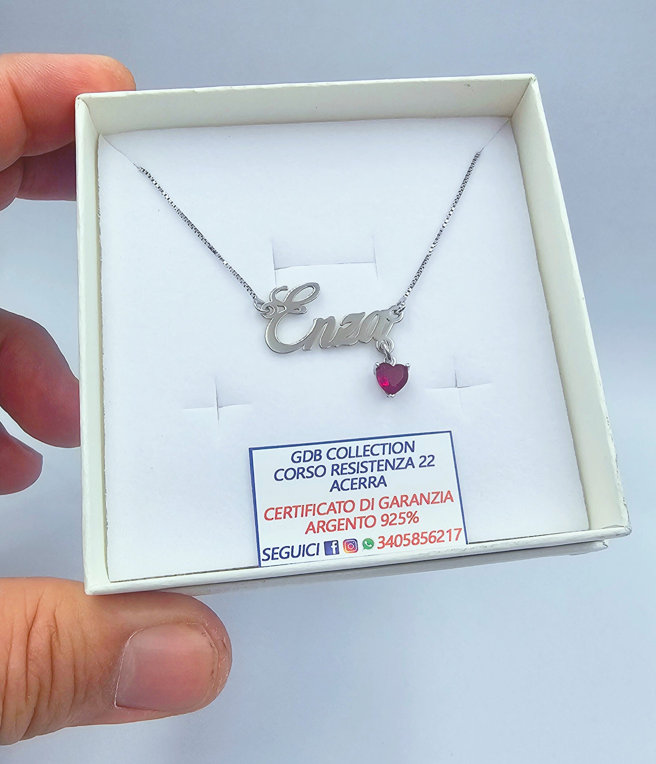 Collana con Nome Argento 925