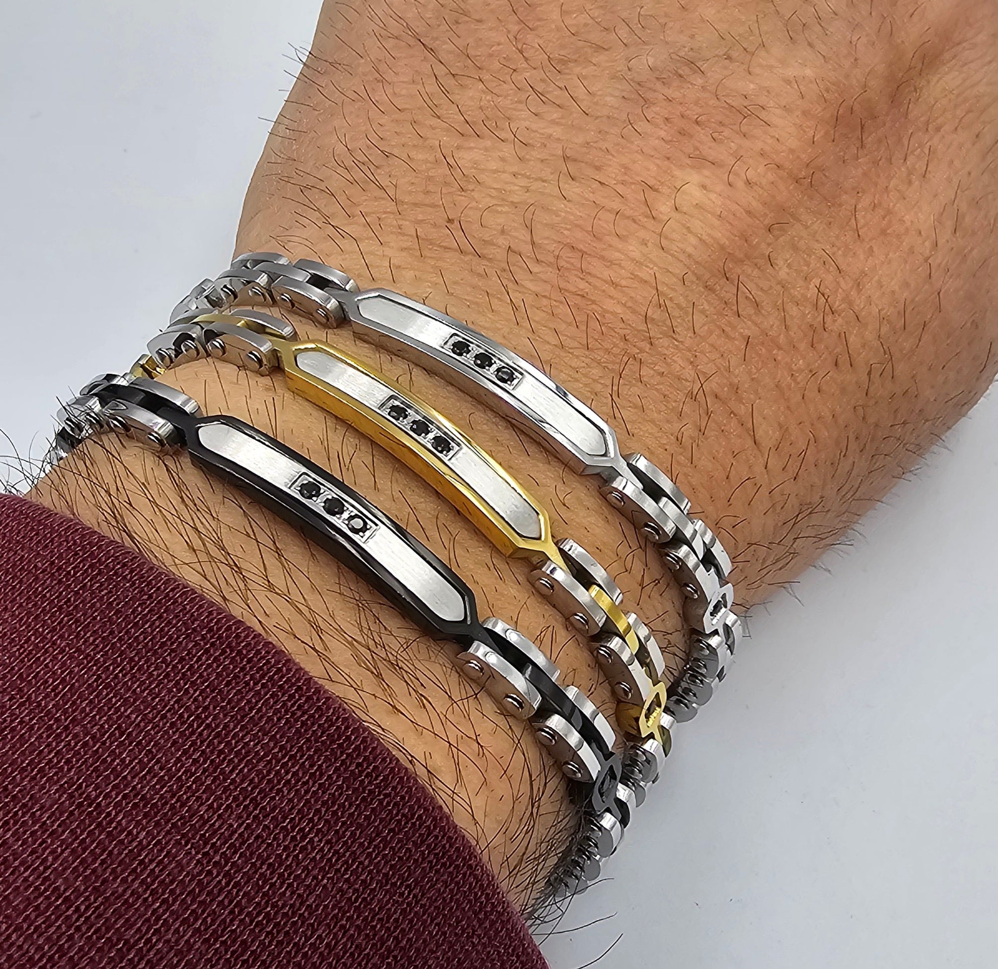 Bracciali da Uomo in Acciaio inossidabile