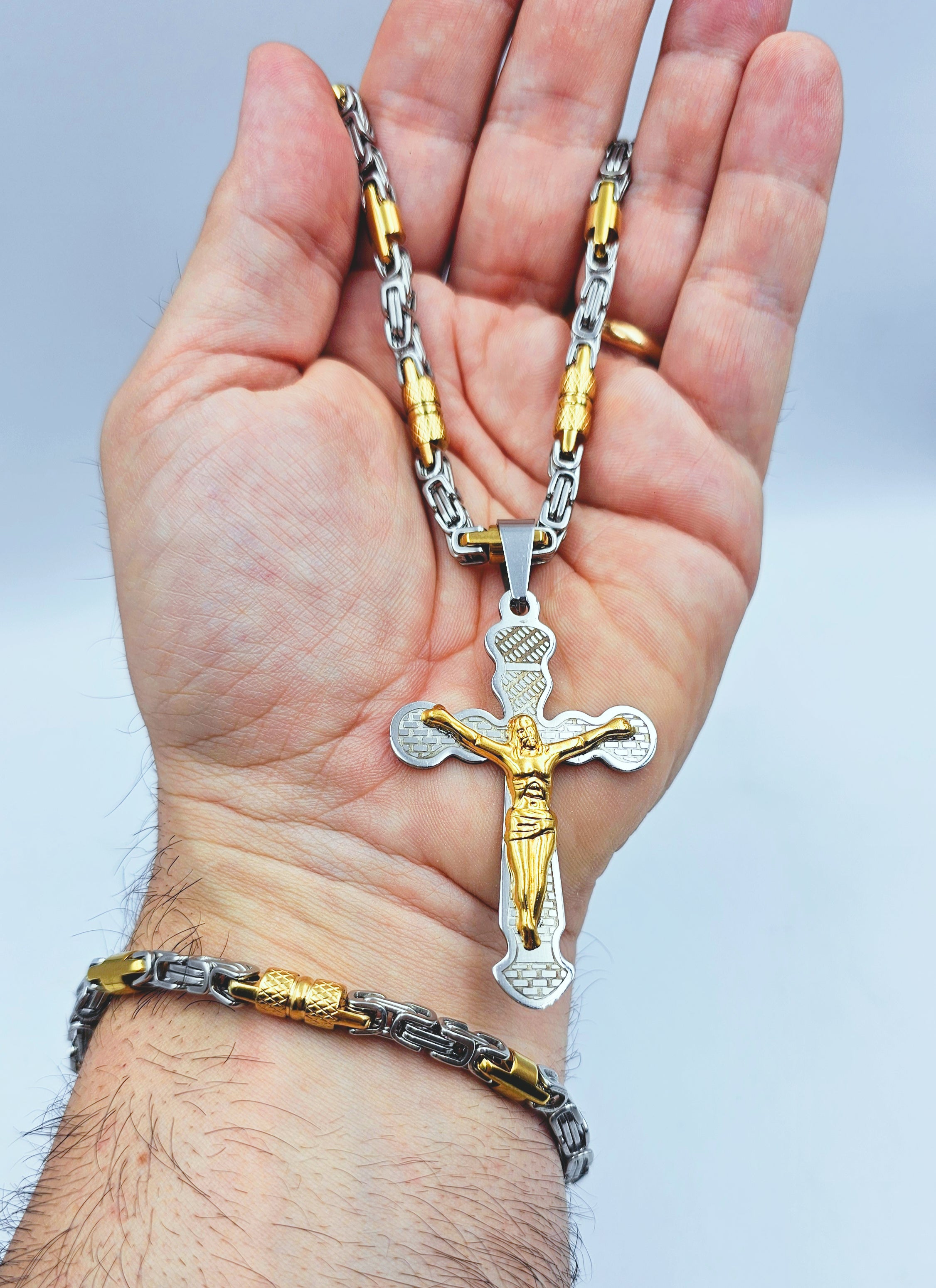 Parure Uomo con Croce
