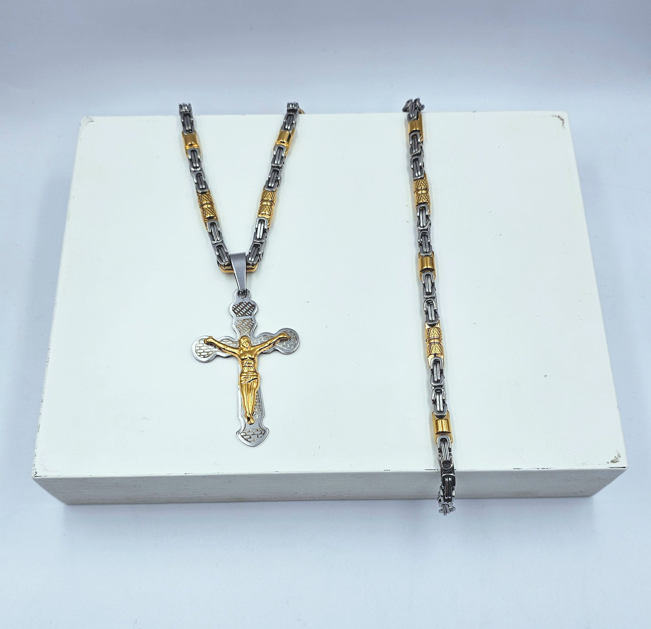 Parure Uomo con Croce