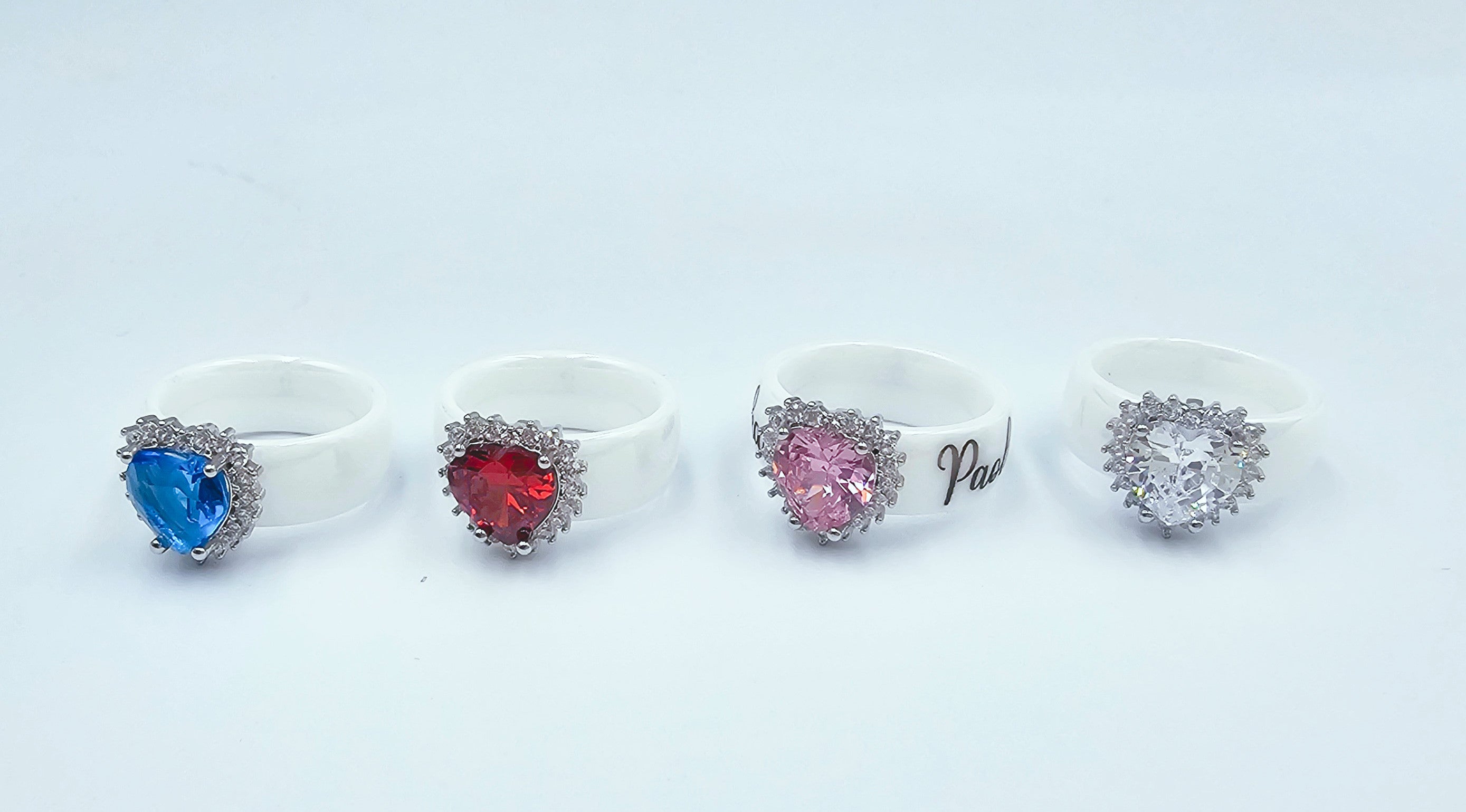 Anello Ceramica con cuore