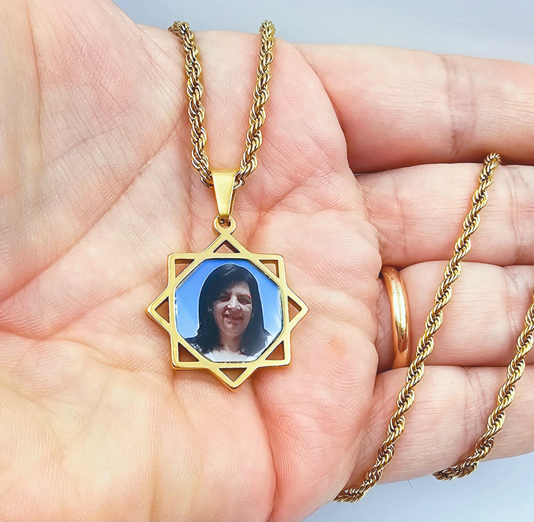 Collana con Foto a colori Stella