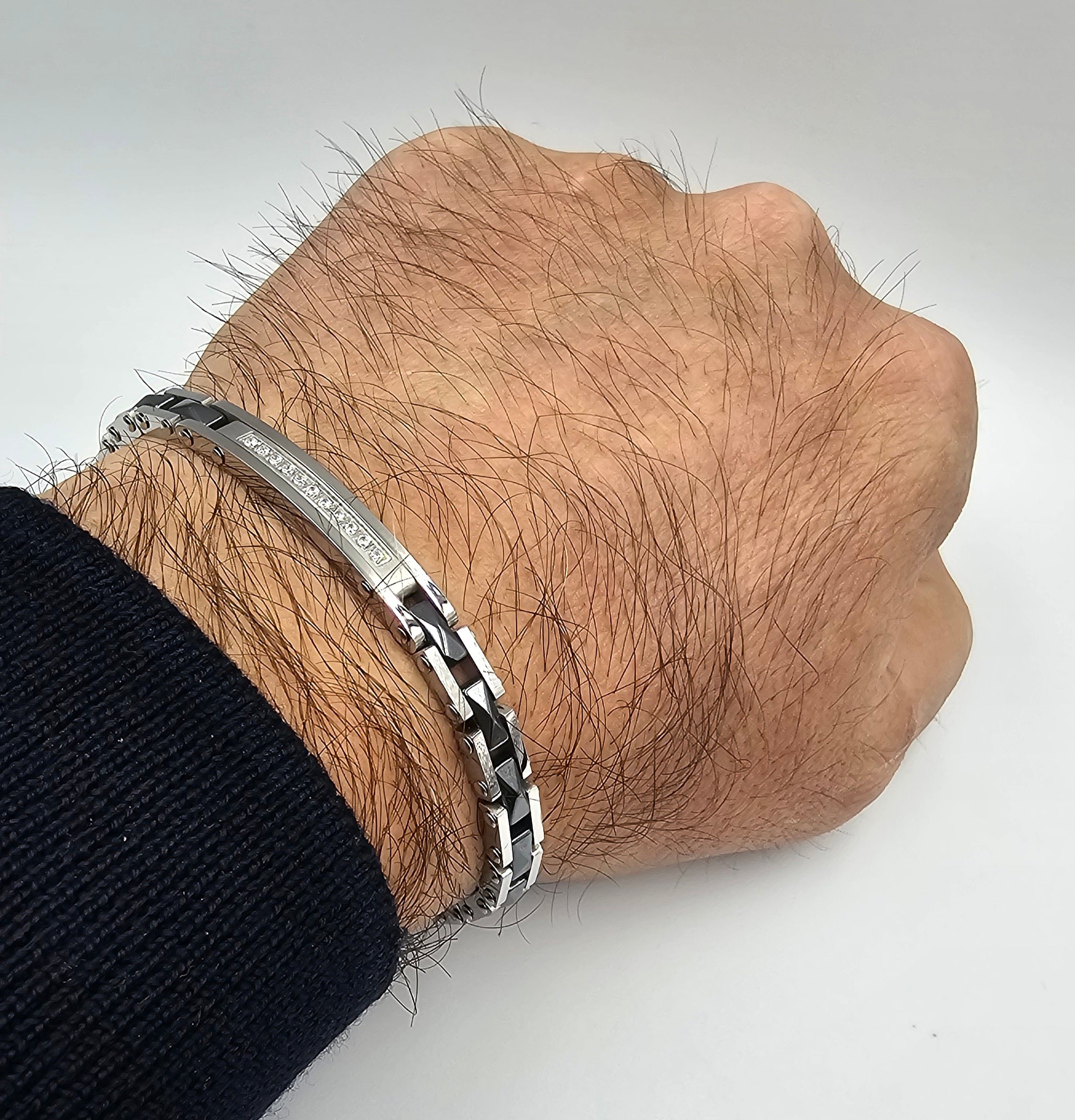 Bracciale Ceramica e Acciaio