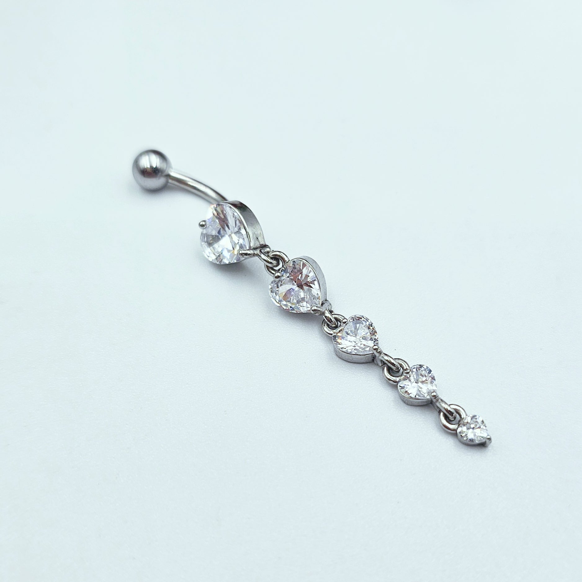 Piercing per Ombelico con Cuori pendenti