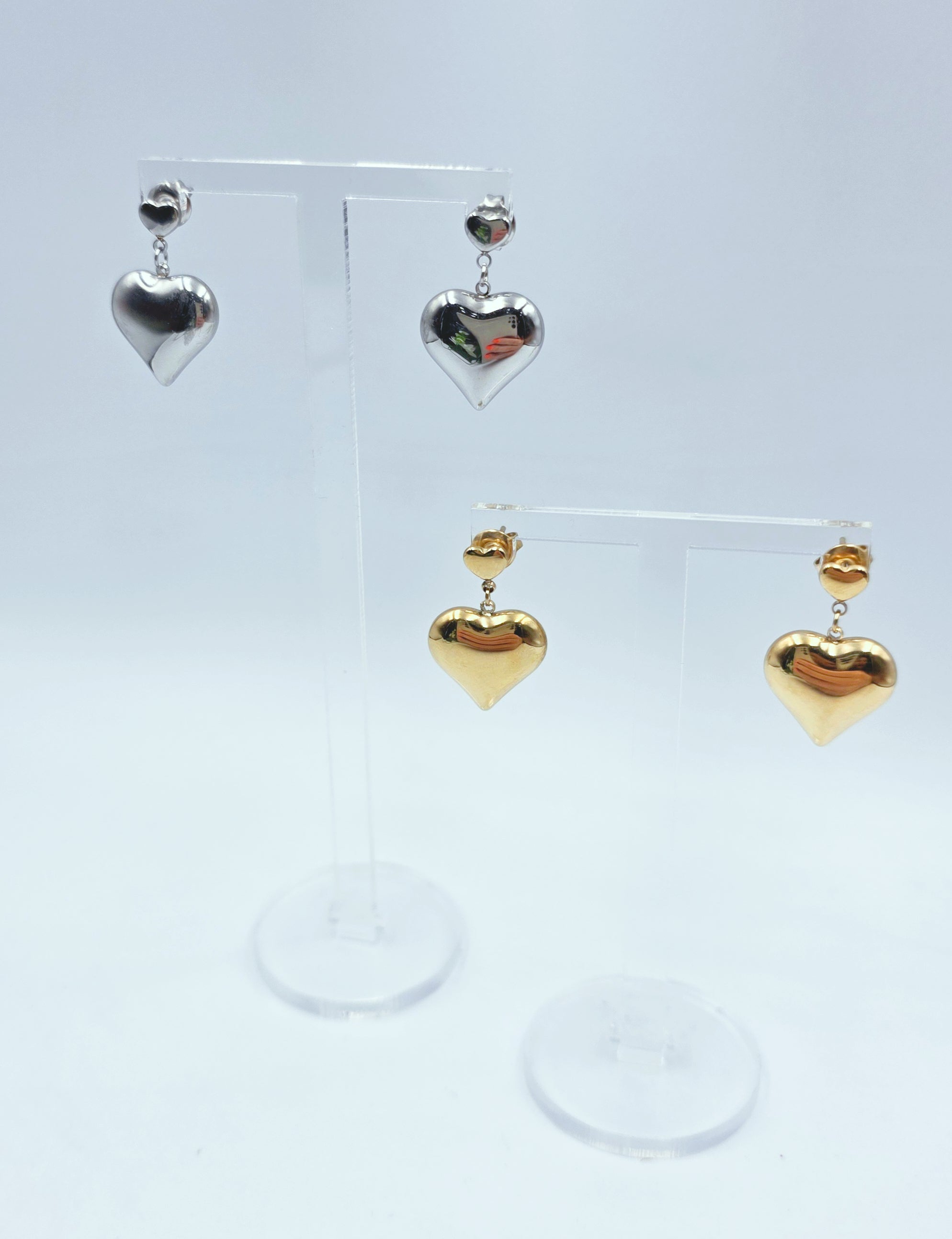 Orecchini Cuori Pendenti