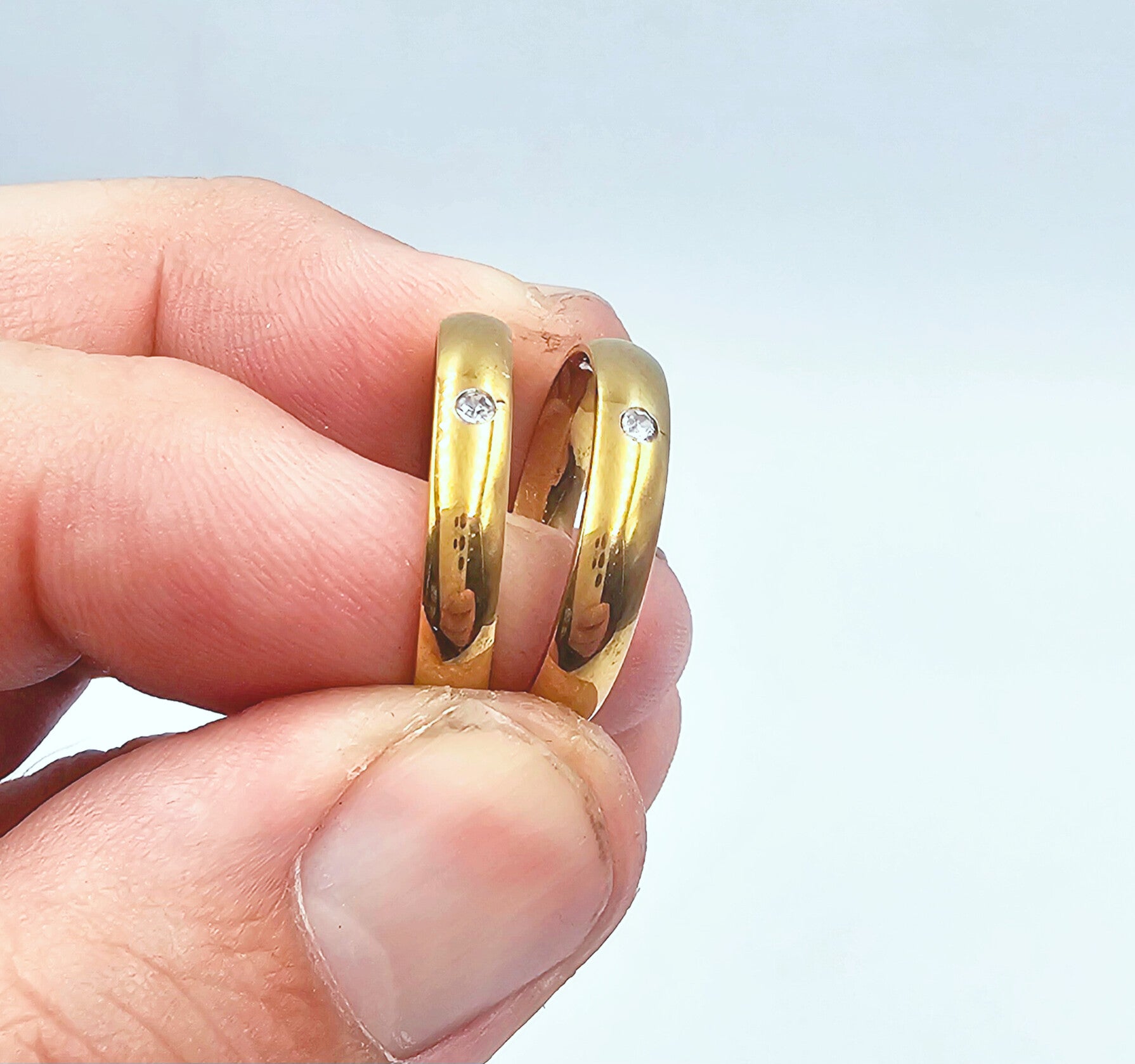Fede 4 mm con strass