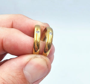 Fede 4 mm con strass