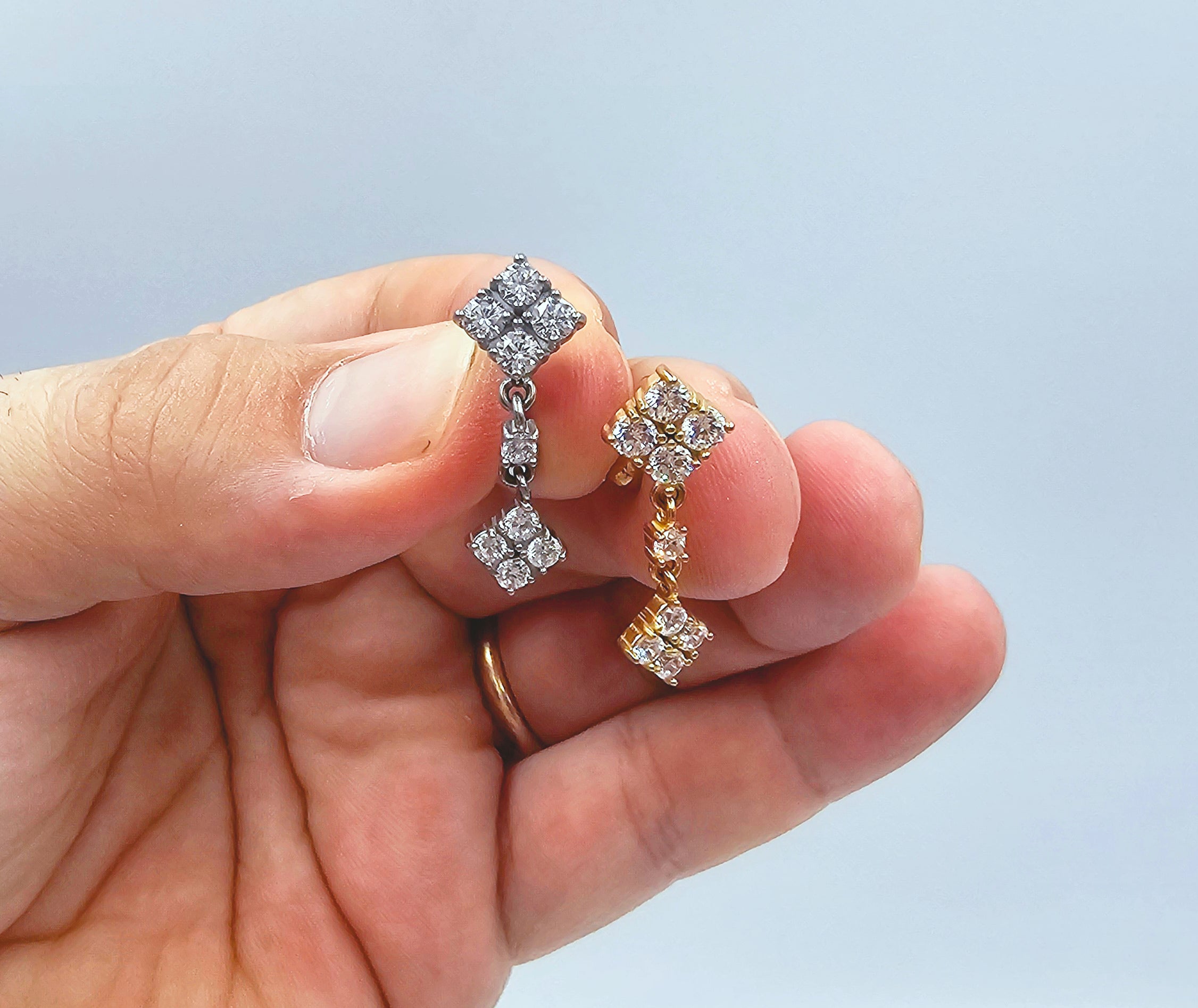 Piercing per Ombelico Strass pendenti
