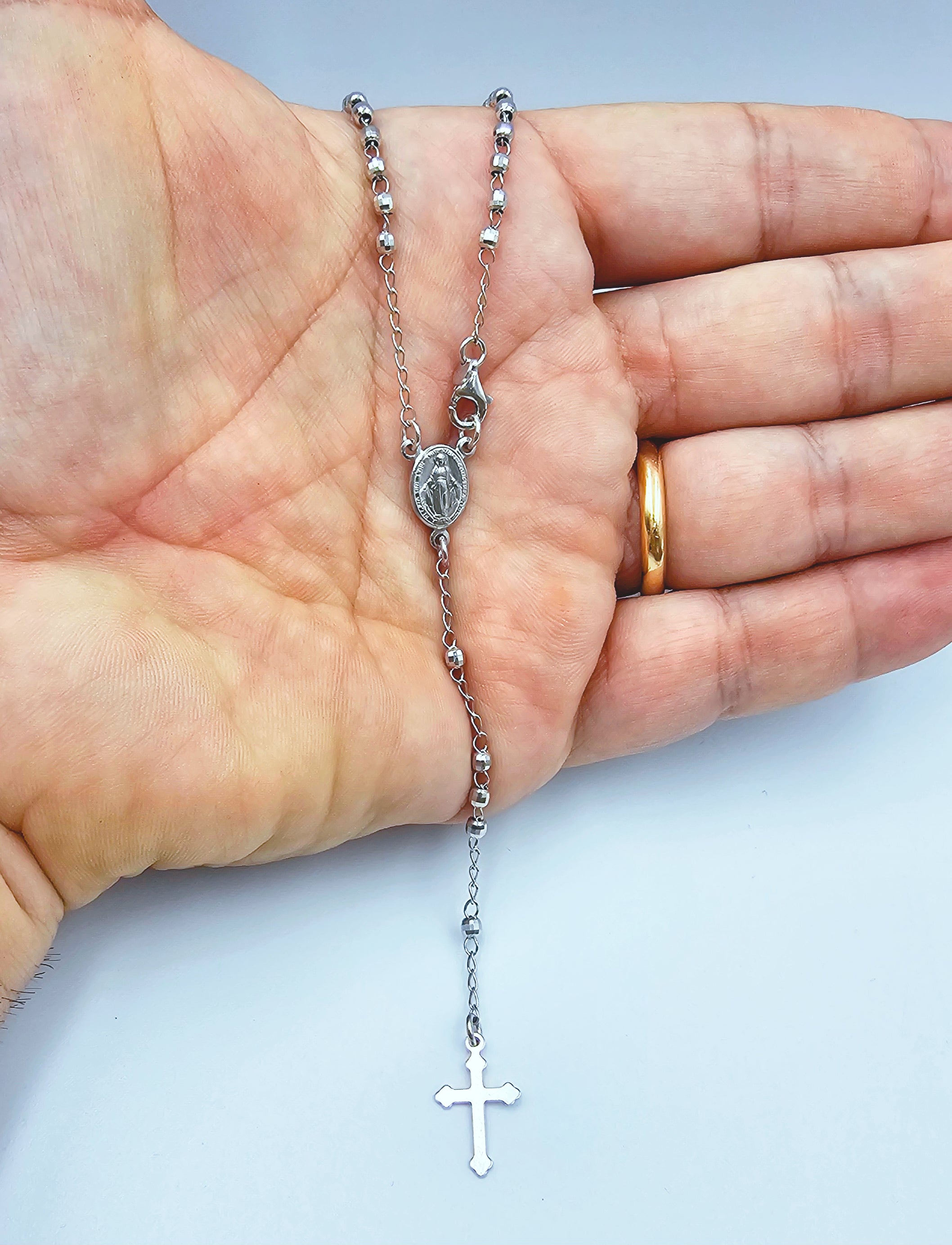 Rosario Argento 925 sfaccettato