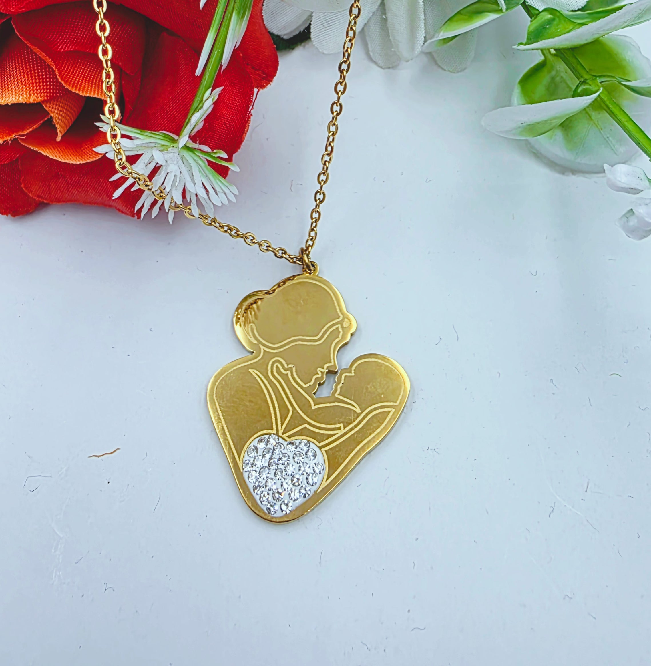 Collana con Mamma e figlio/a