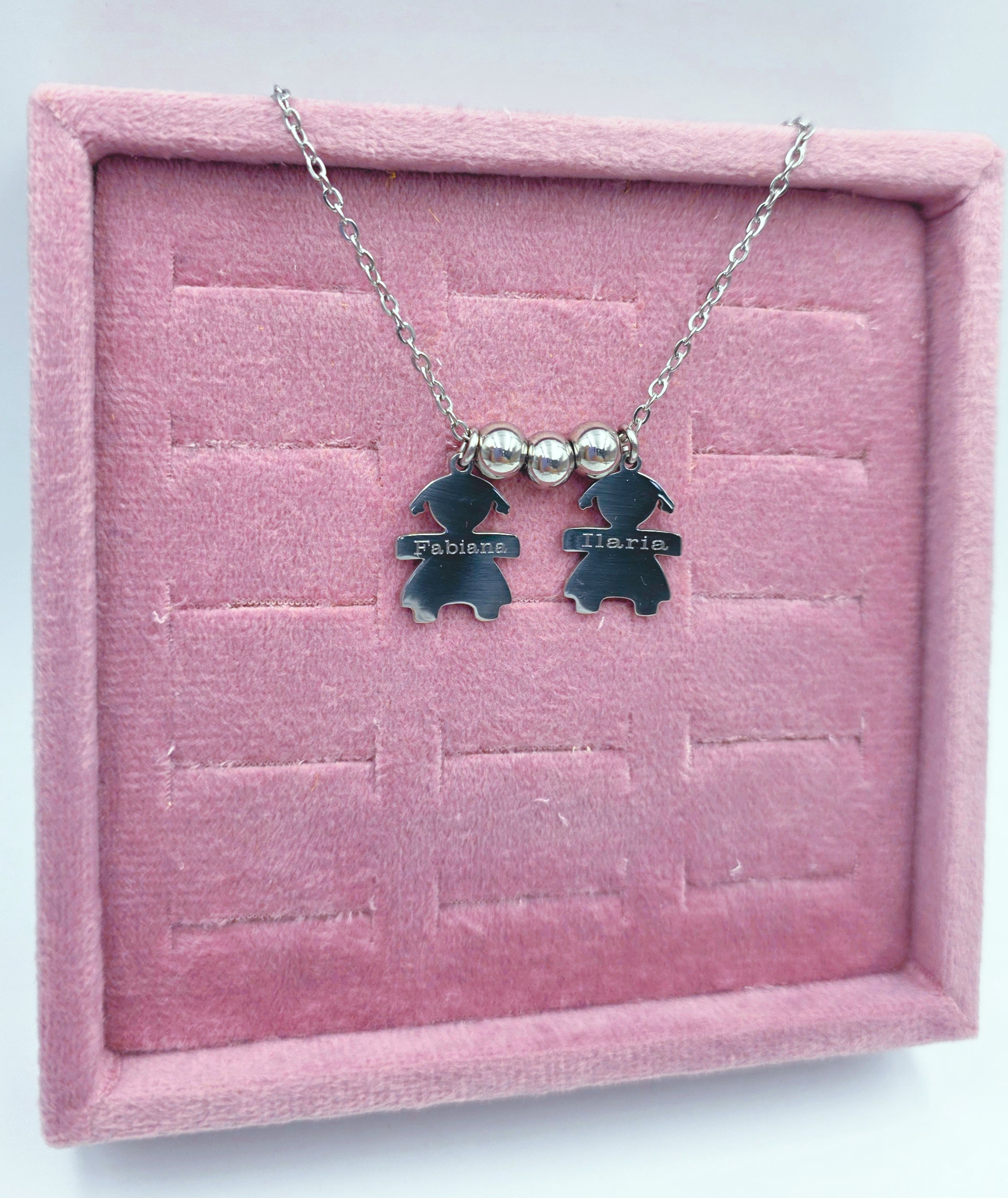 Collana con 2 Bebè personalizzato
