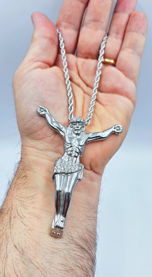 Collana con Crocifisso gigante