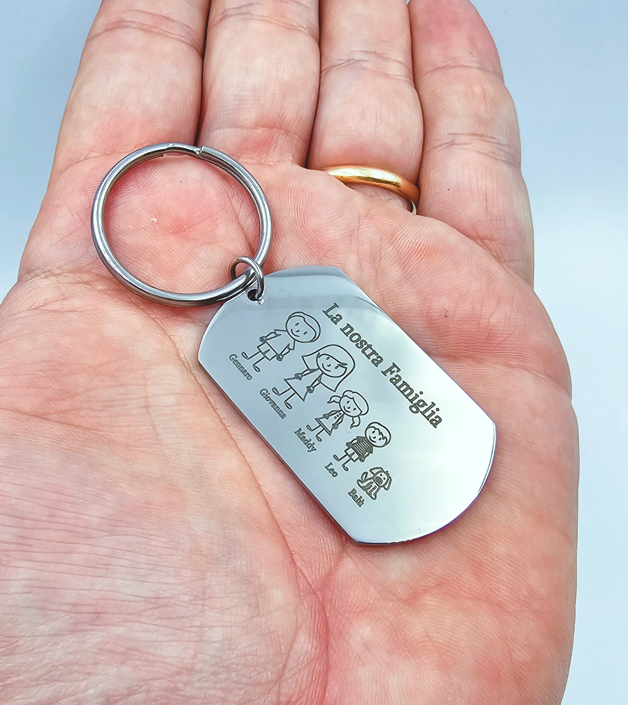 Portachiavi personalizzato con Famiglia