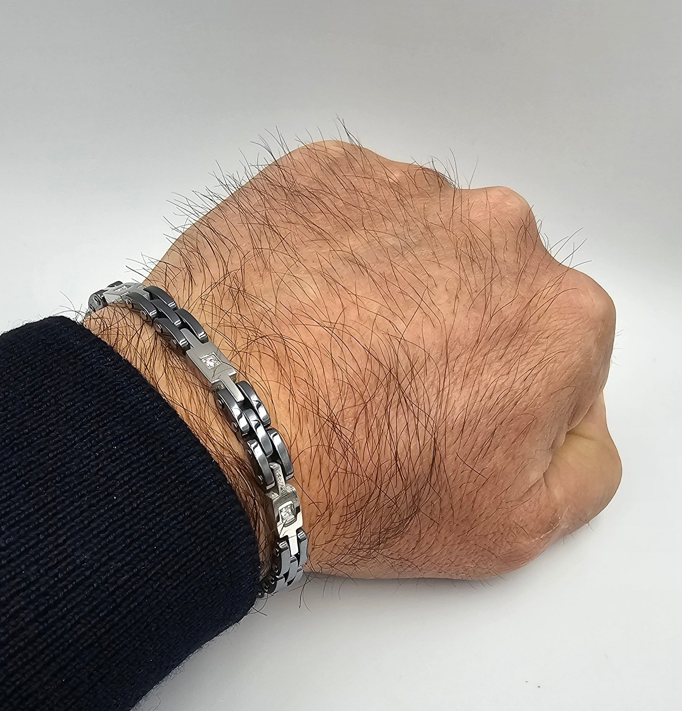Bracciale Ceramica e Acciaio