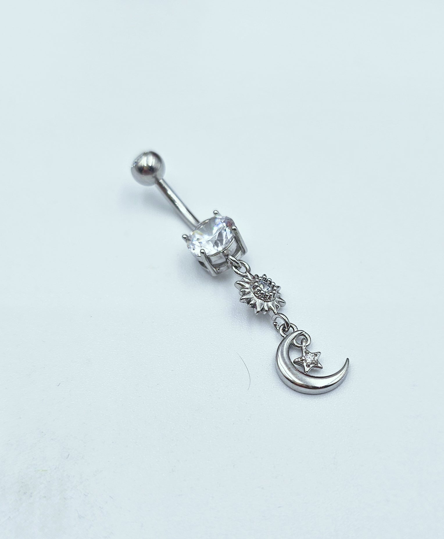 Piercing per Ombelico con Sole,Stella e Luna