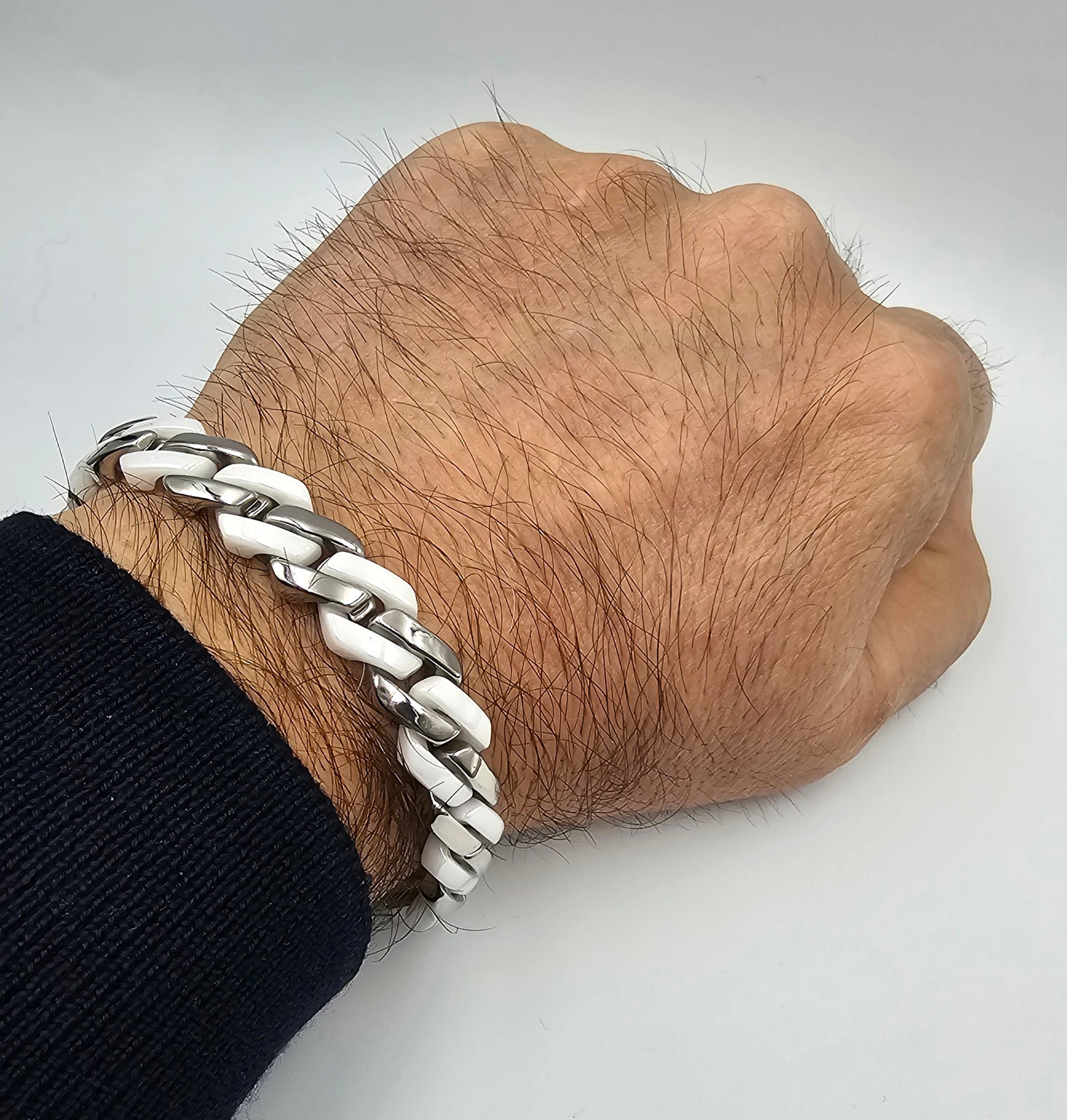 Bracciale Ceramica e Acciaio