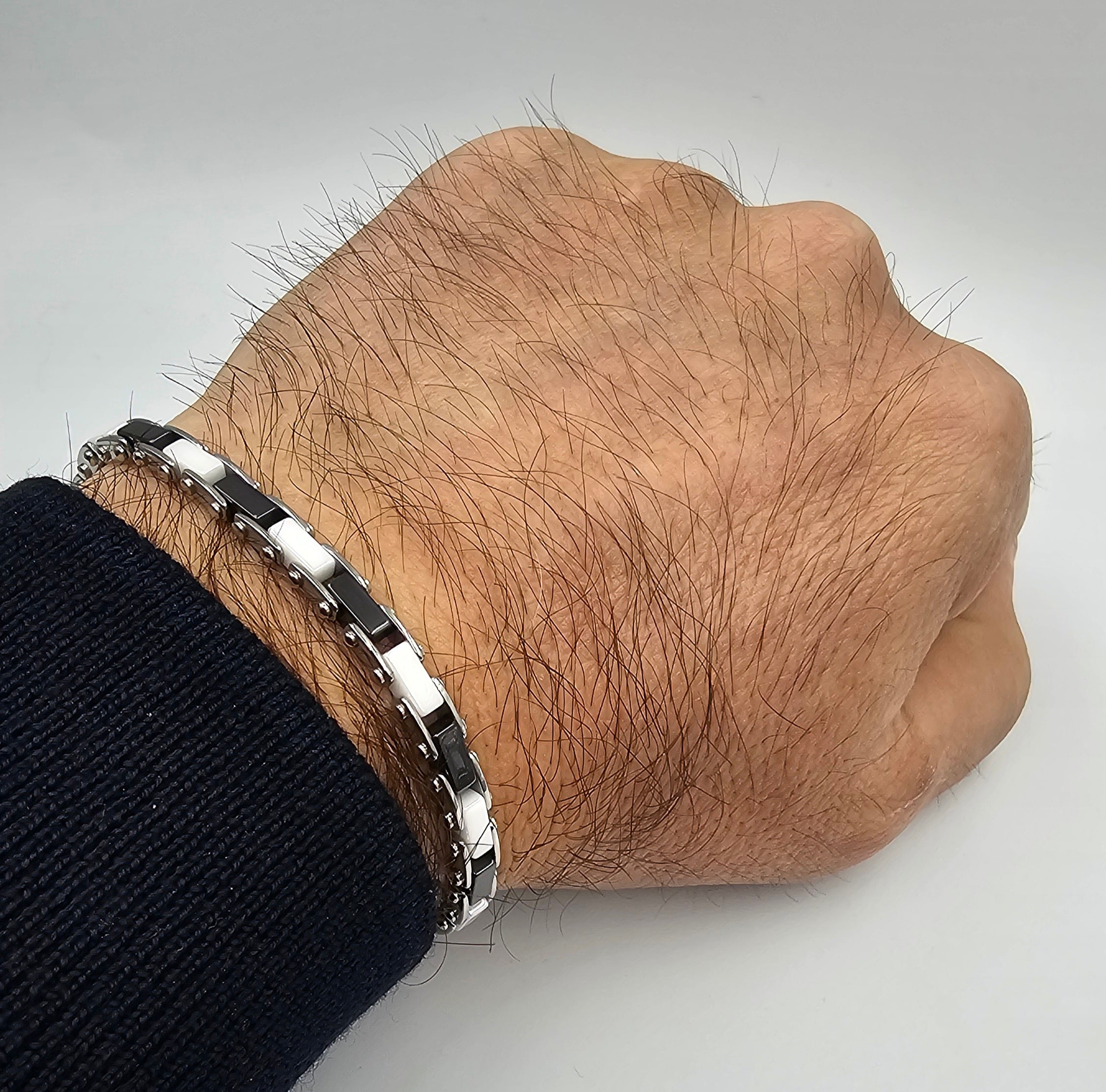 Bracciale Ceramica e Acciaio