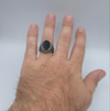 Anello da Uomo con pietra nera