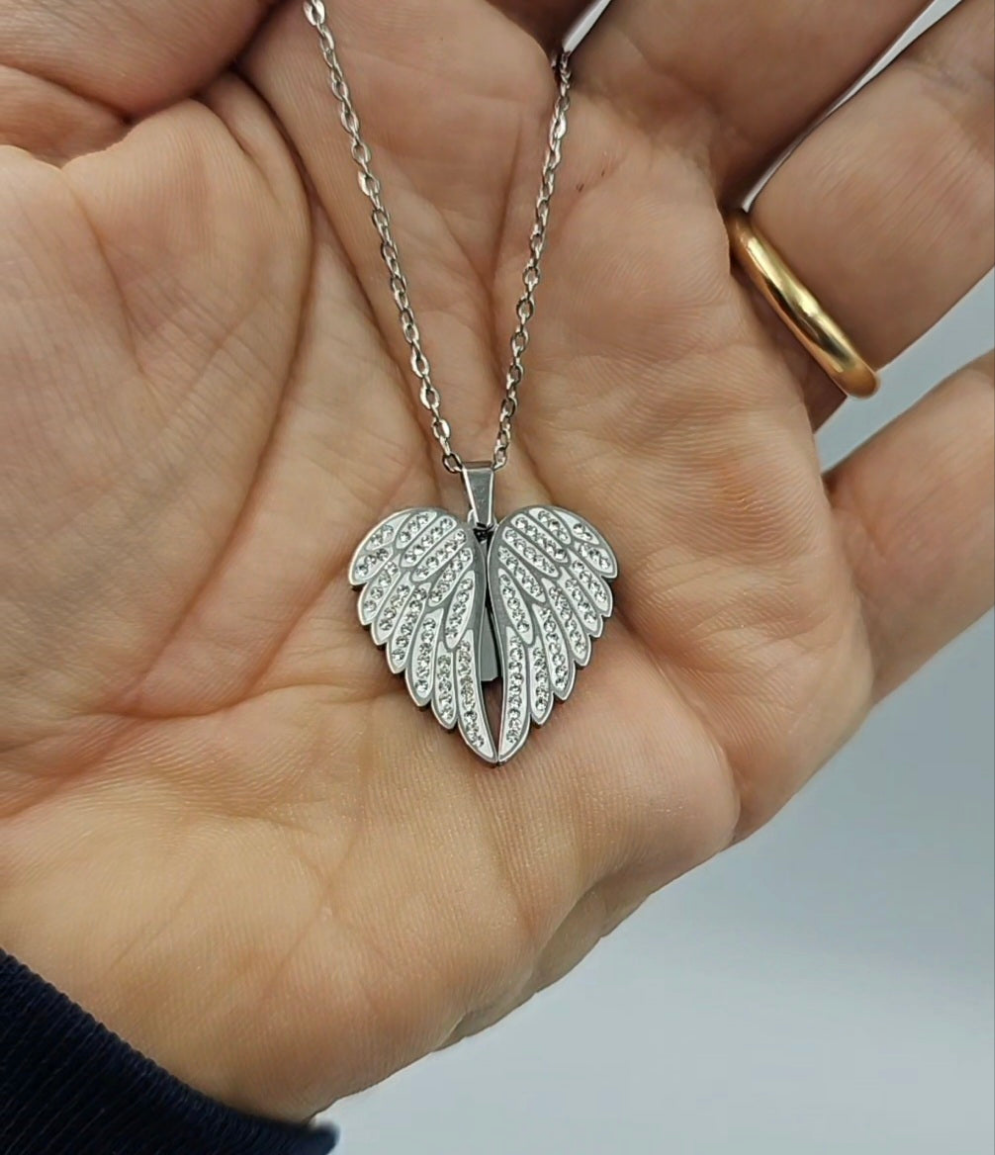 Collana Ali d'angelo con Nome