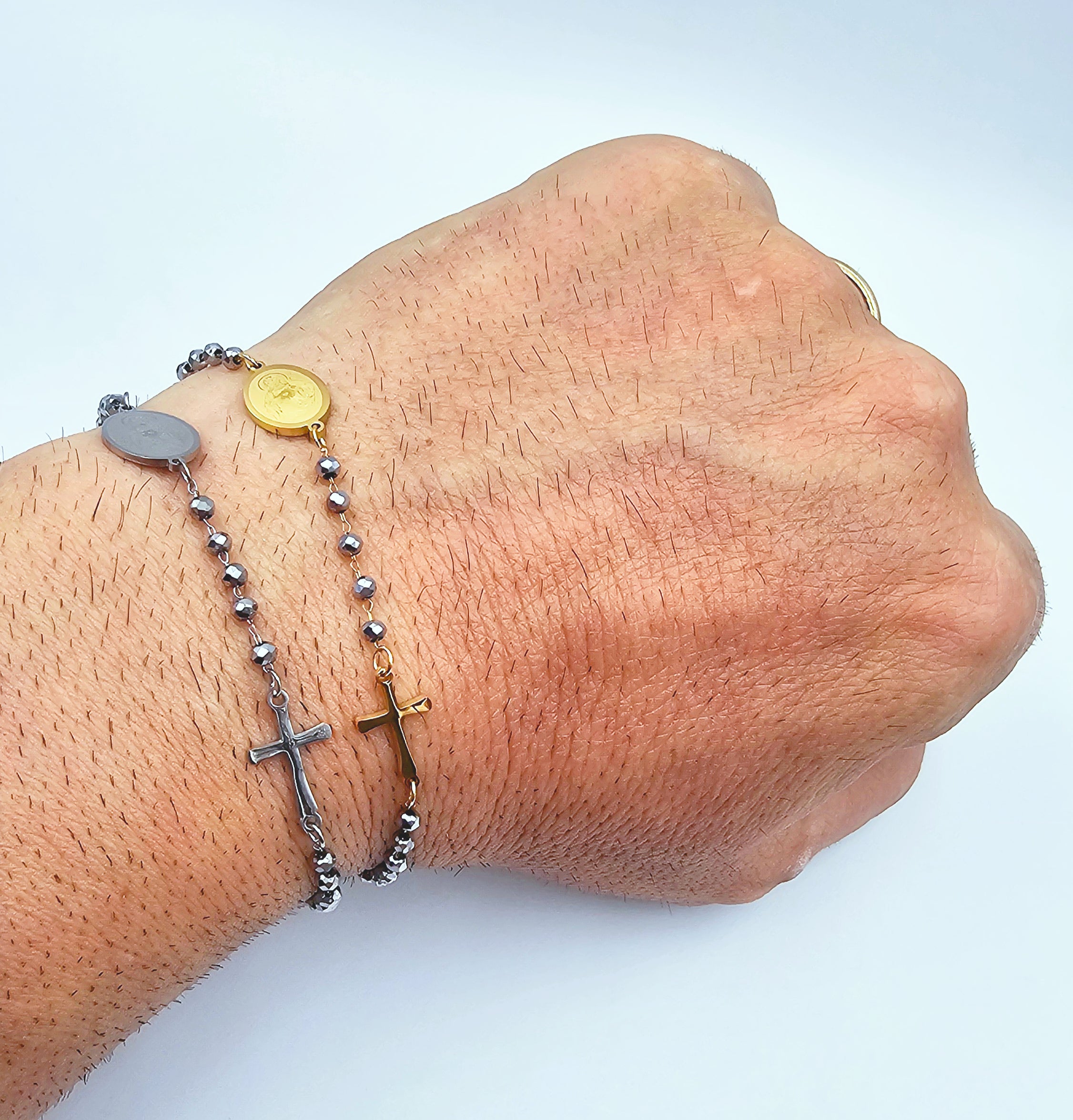 Bracciale a Rosario Acciaio inossidabile