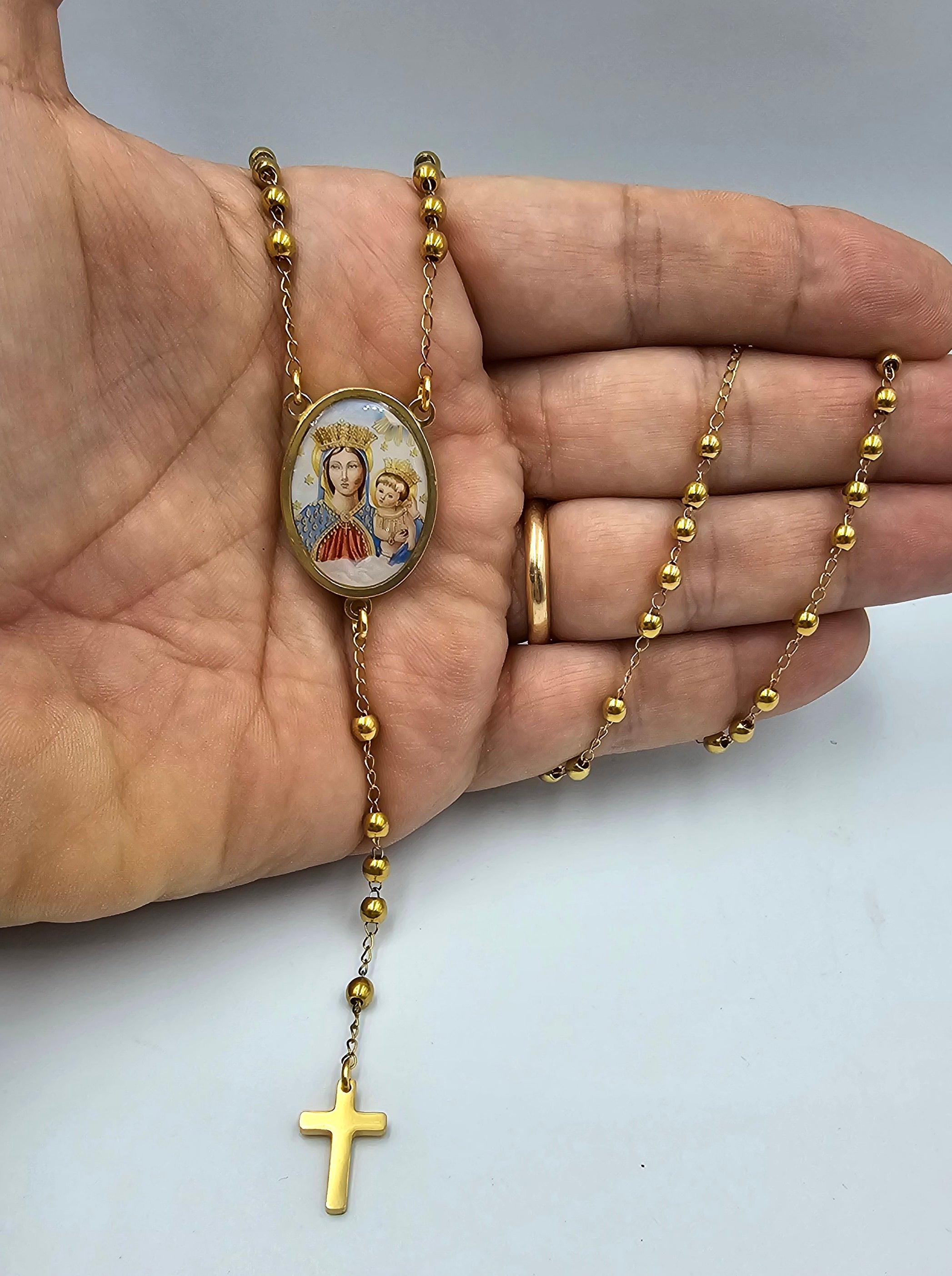 Rosario con Madonna dell'Arco Ovale