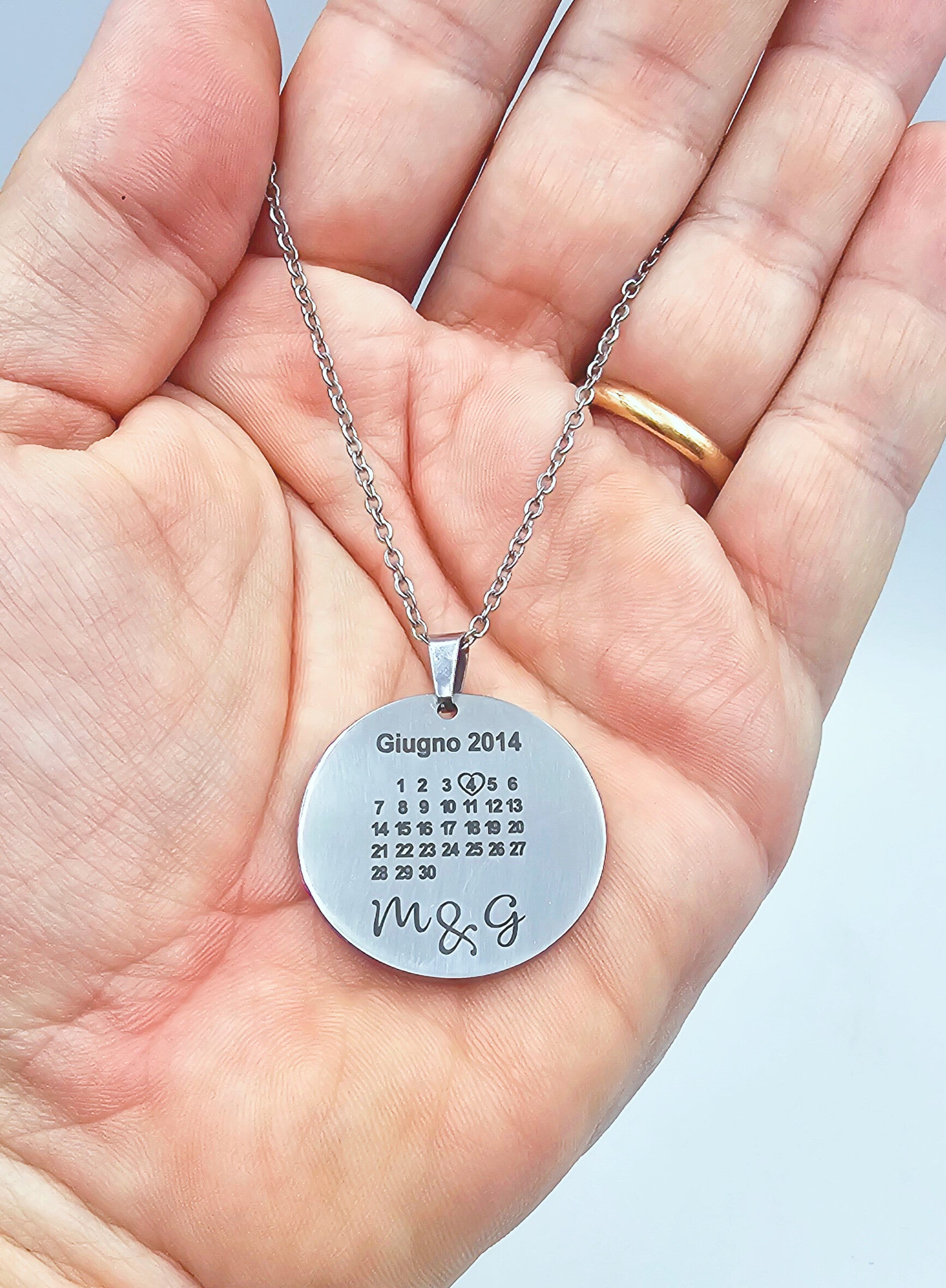 Collana con Calendario dell'Amore
