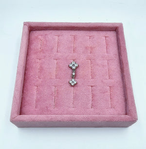 Piercing per Ombelico Strass pendenti