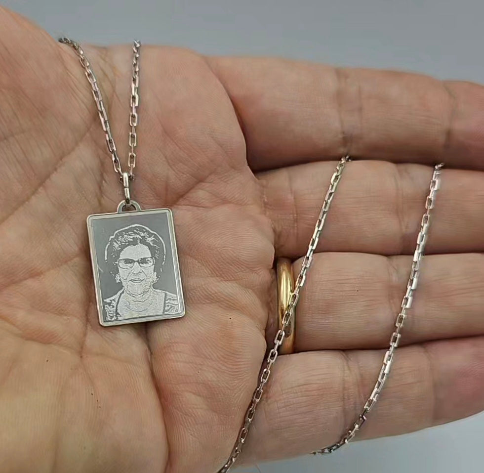 Collana con Foto Argento 925