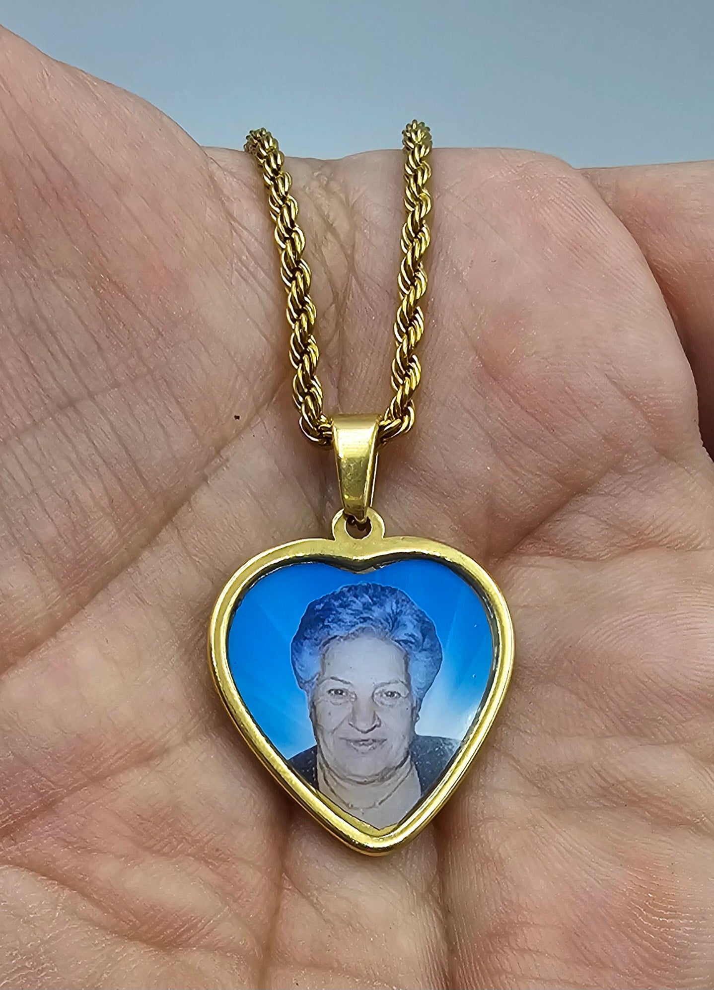 Collana con Foto a colori Cuore