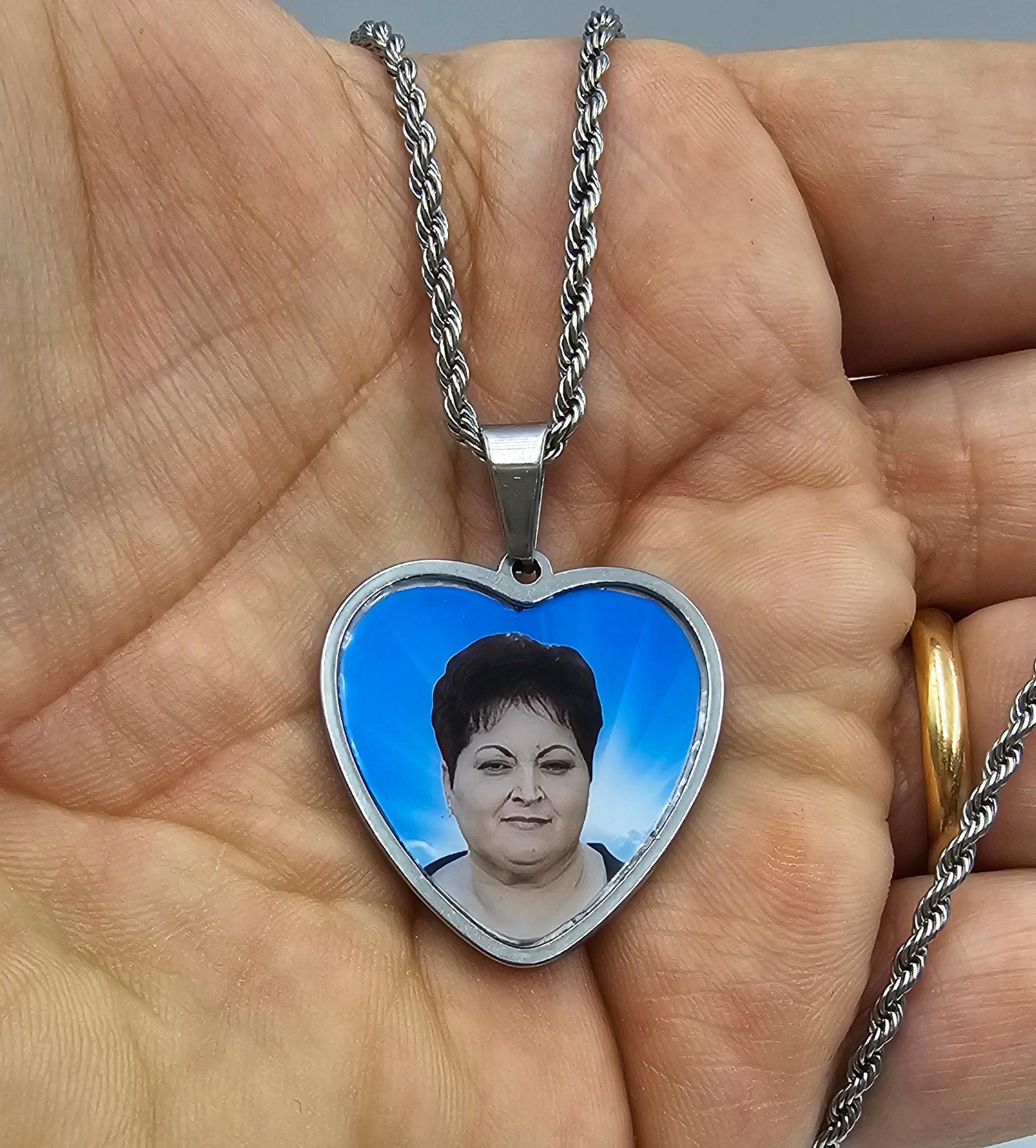 Collana con Foto a colori Cuore