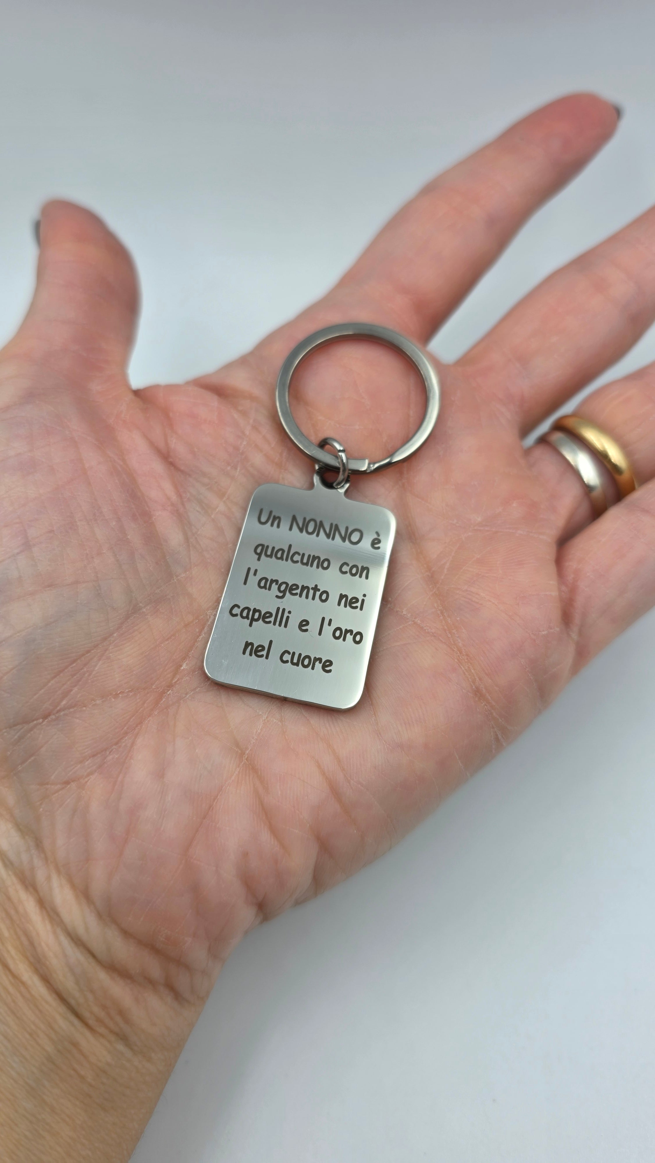 Portachiavi Dedica al Nonno