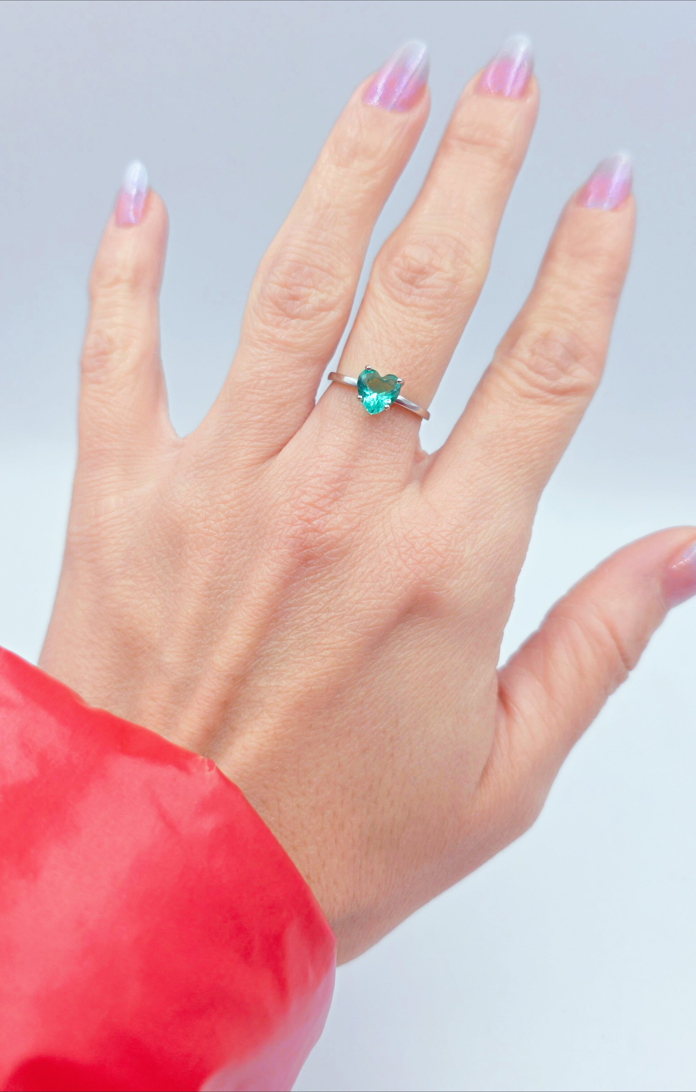 Anello Solitario a Cuore