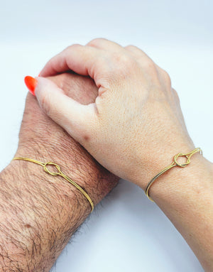 Coppia di Bracciali con Nodo sottile