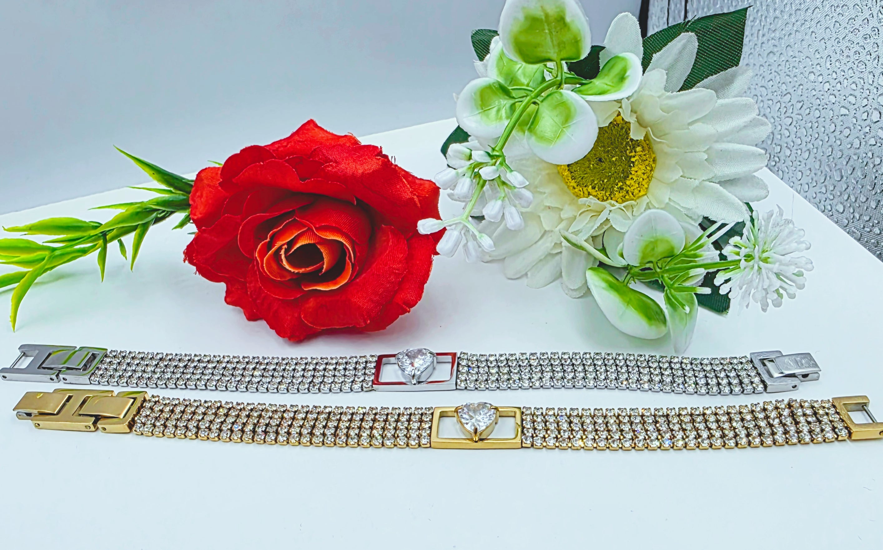 Bracciale Tennis doppio Con Cuore