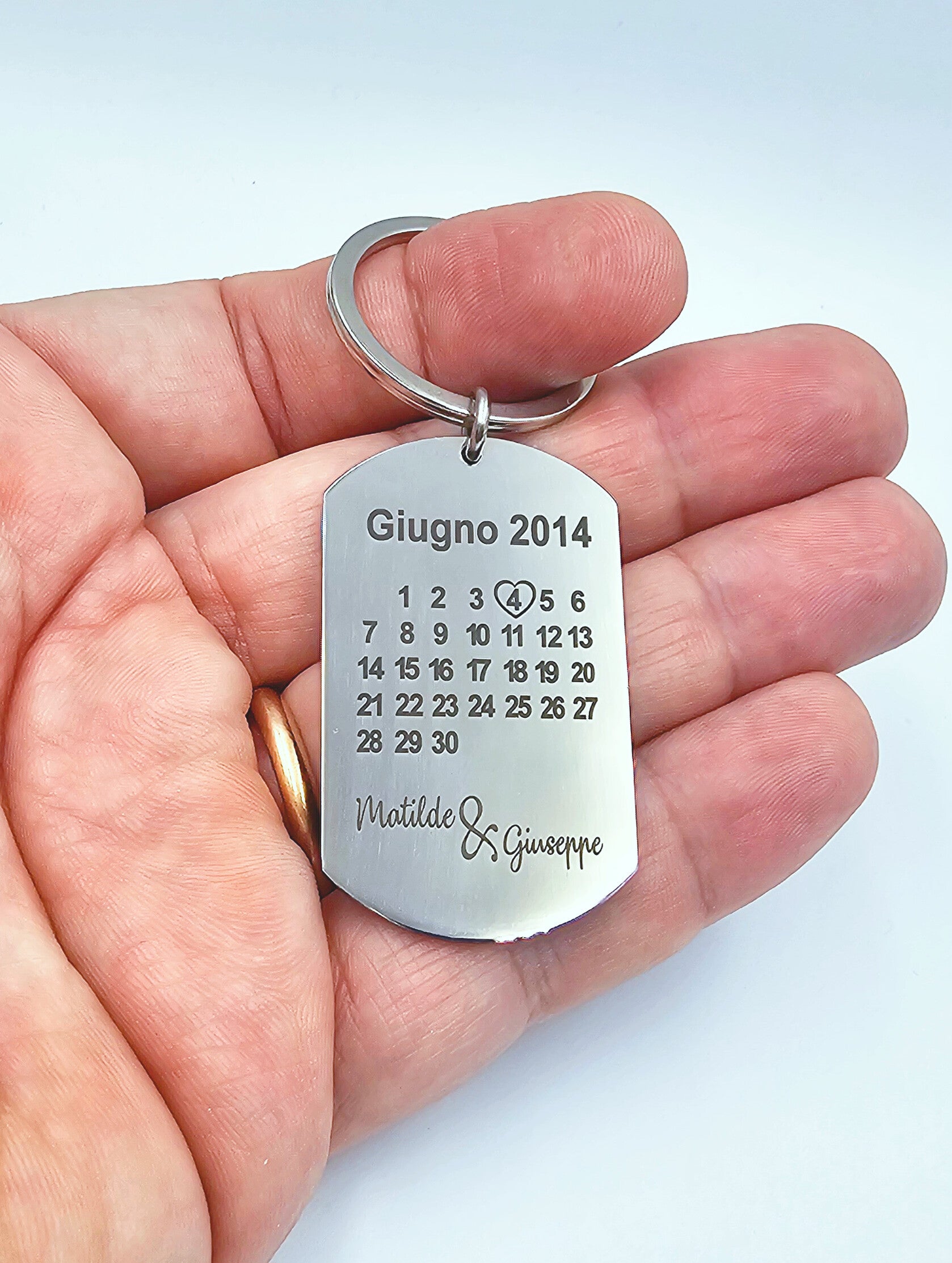 Portachiavi con Calendario dell'Amore