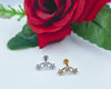 Orecchino piercing con tre Fiori