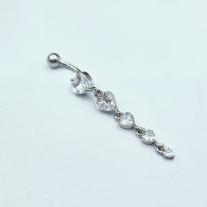 Piercing per Ombelico con Cuori pendenti