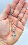 Collana con Croce con strass