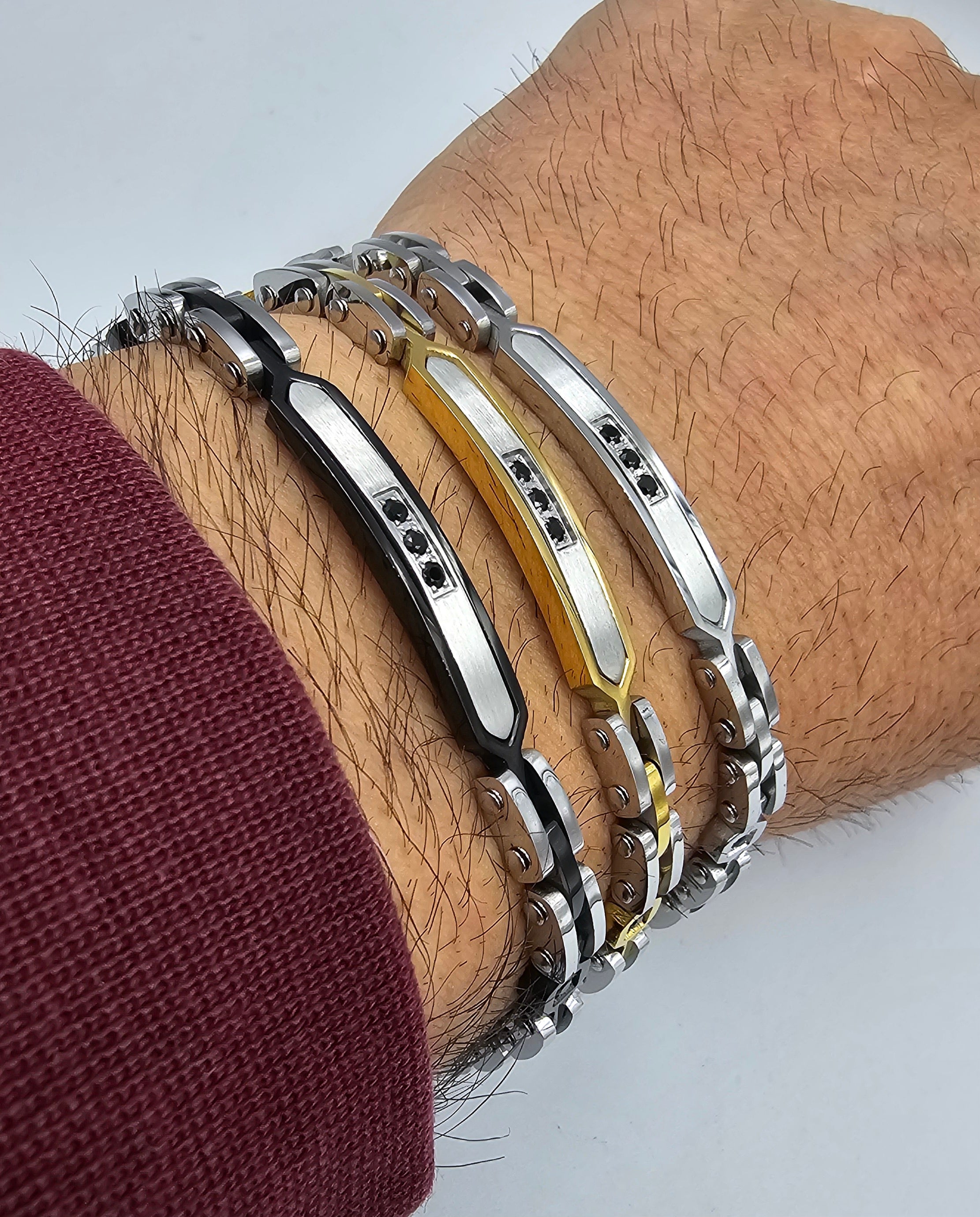 Bracciali da Uomo in Acciaio inossidabile