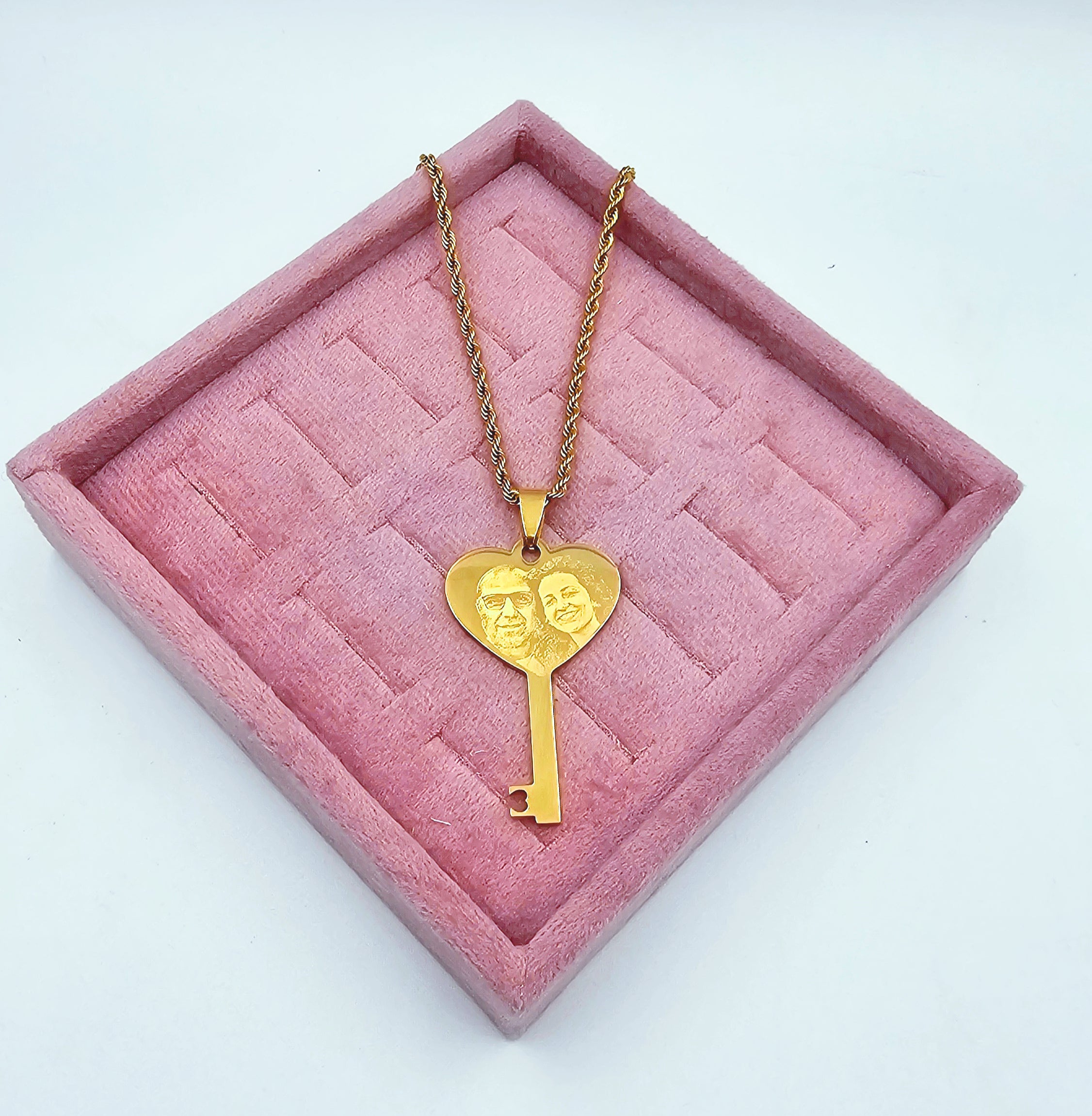 Collana con Chiave dell'Amore con foto