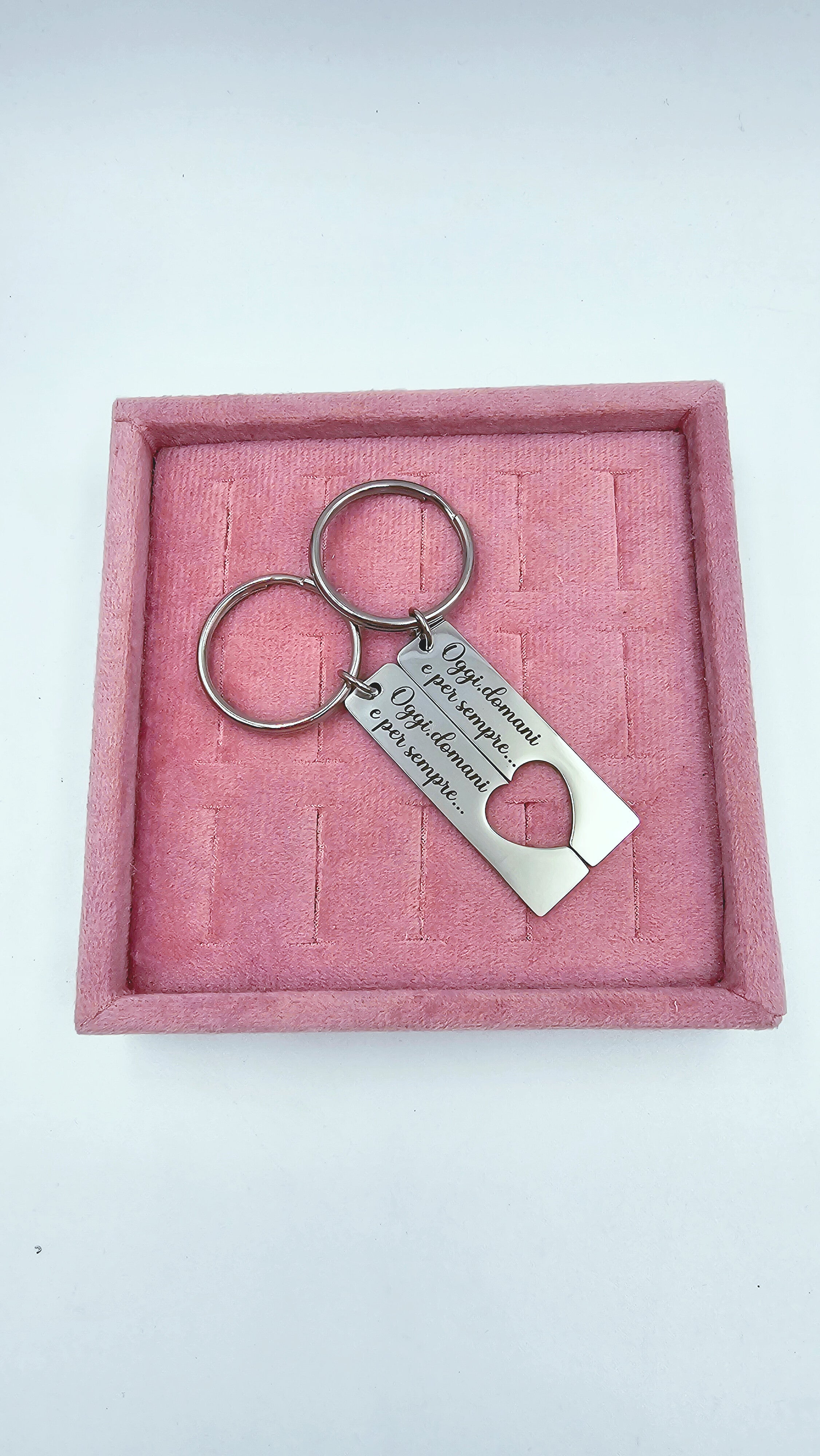 Coppia portachiavi Cuore