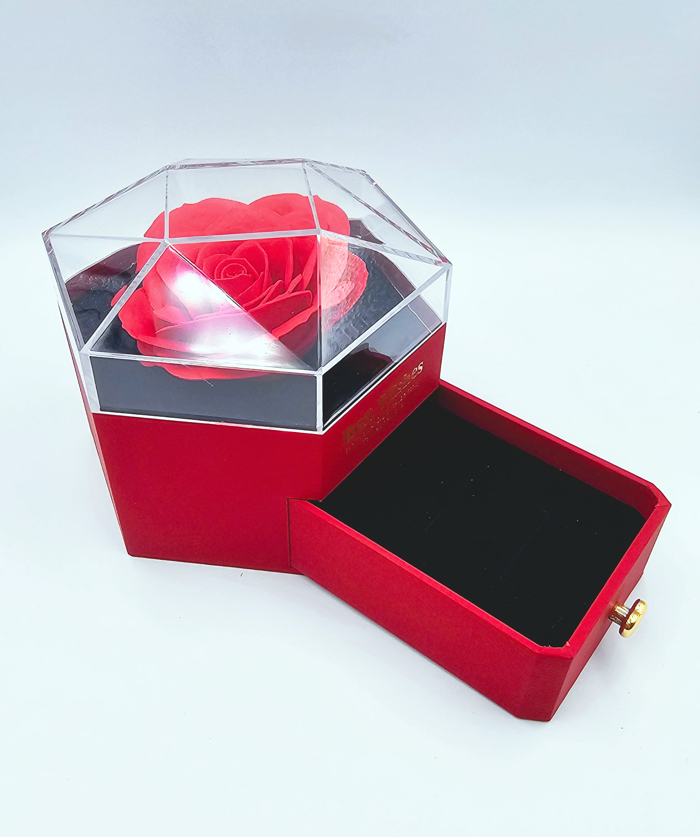 Box regalo con Rosa rossa