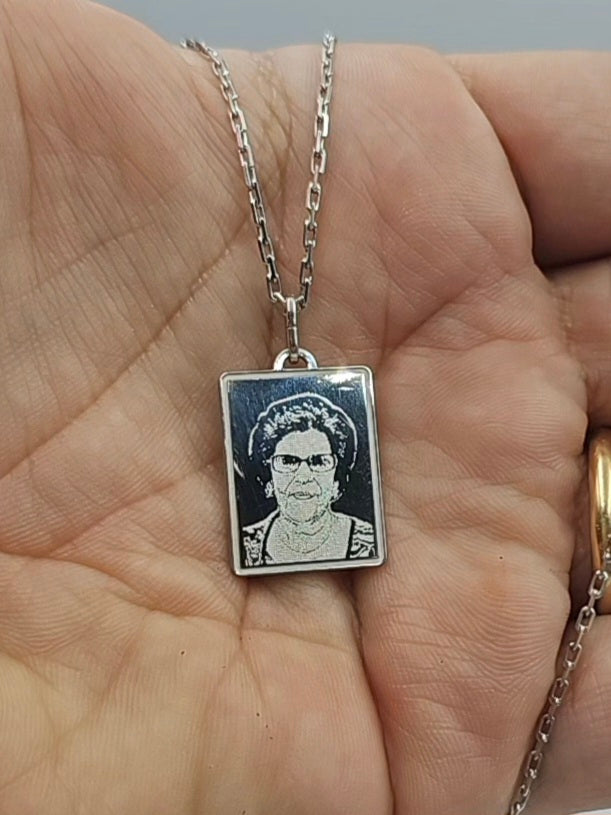 Collana con Foto Argento 925