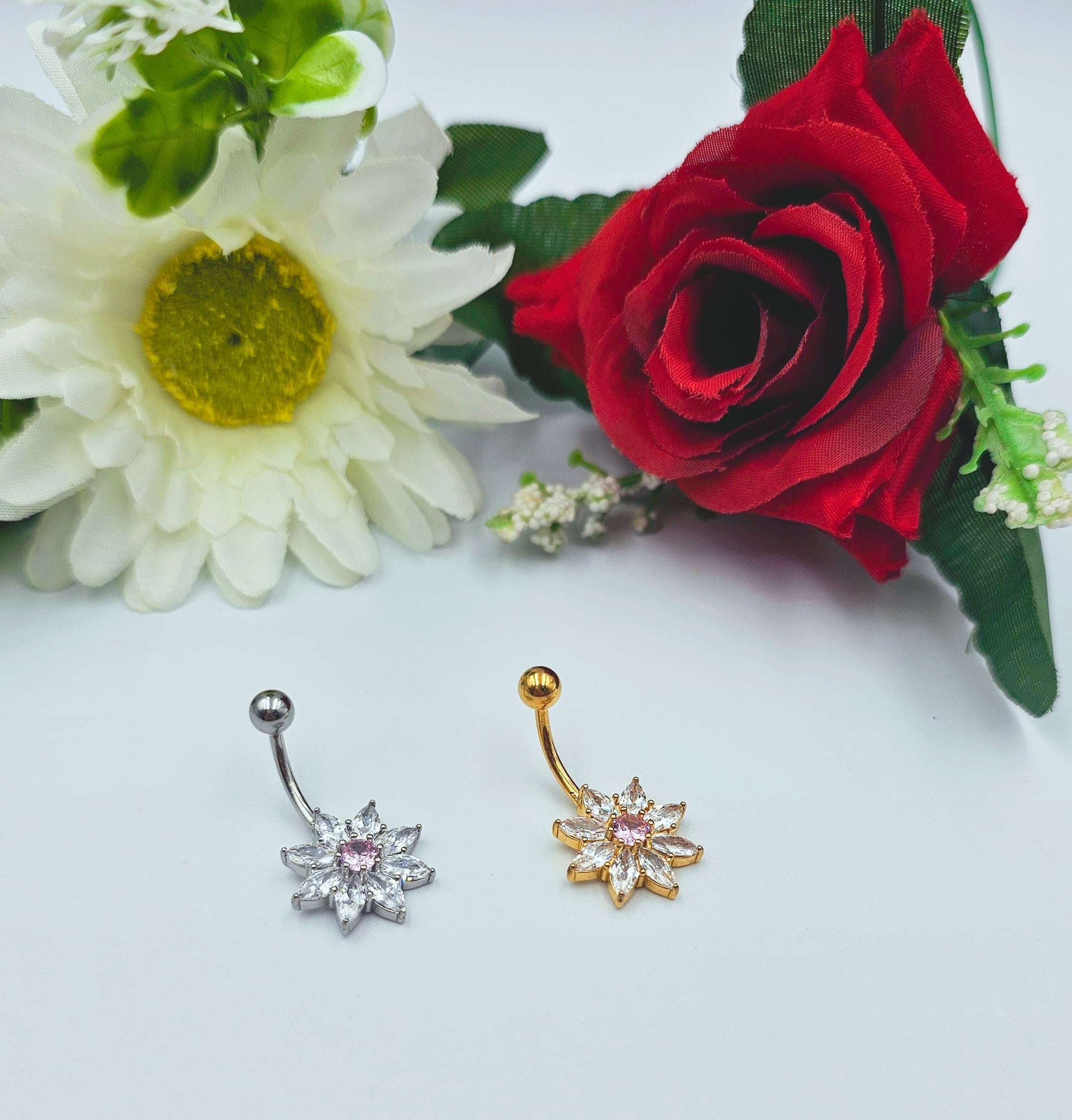Piercing per Ombelico con Fiore