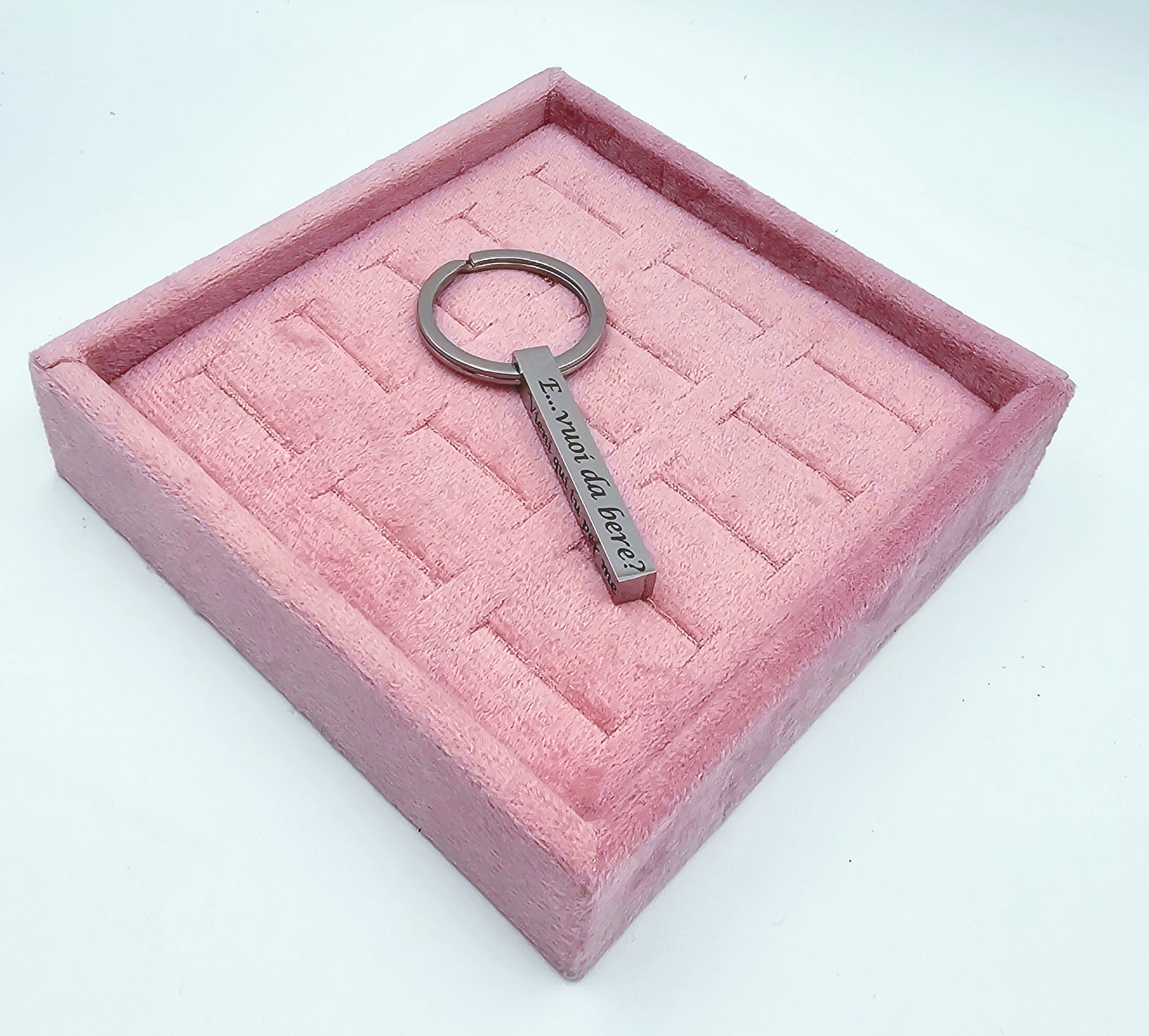 Portachiavi Cubetto personalizzato