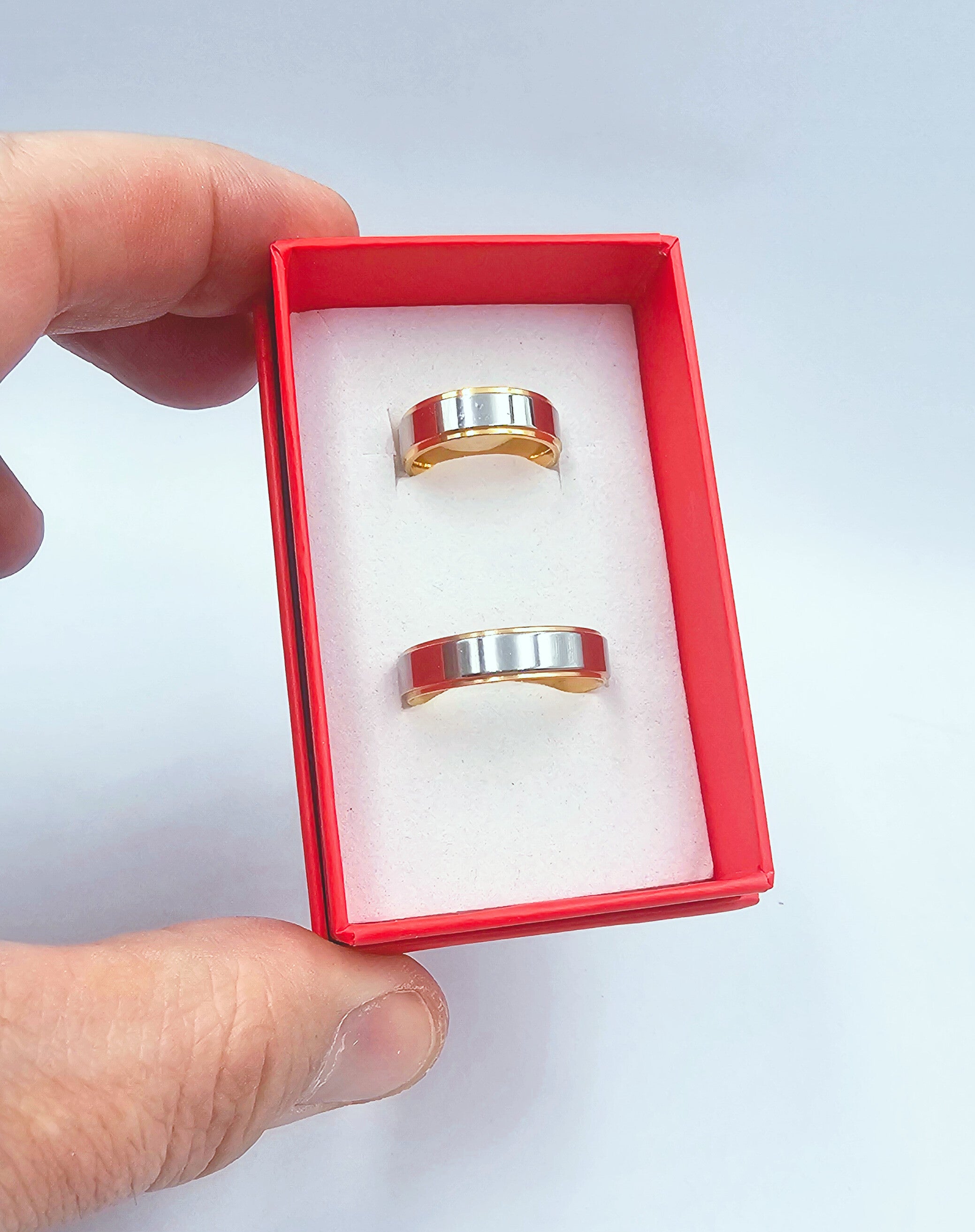 Fedine in Acciaio bicolore