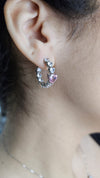 Orecchini Semicerchio Cuori
