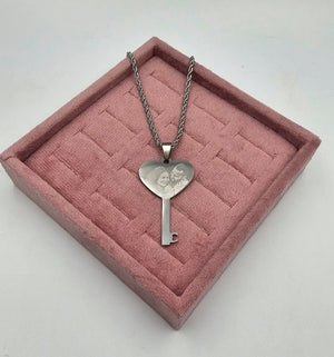 Collana con Chiave dell'Amore con foto