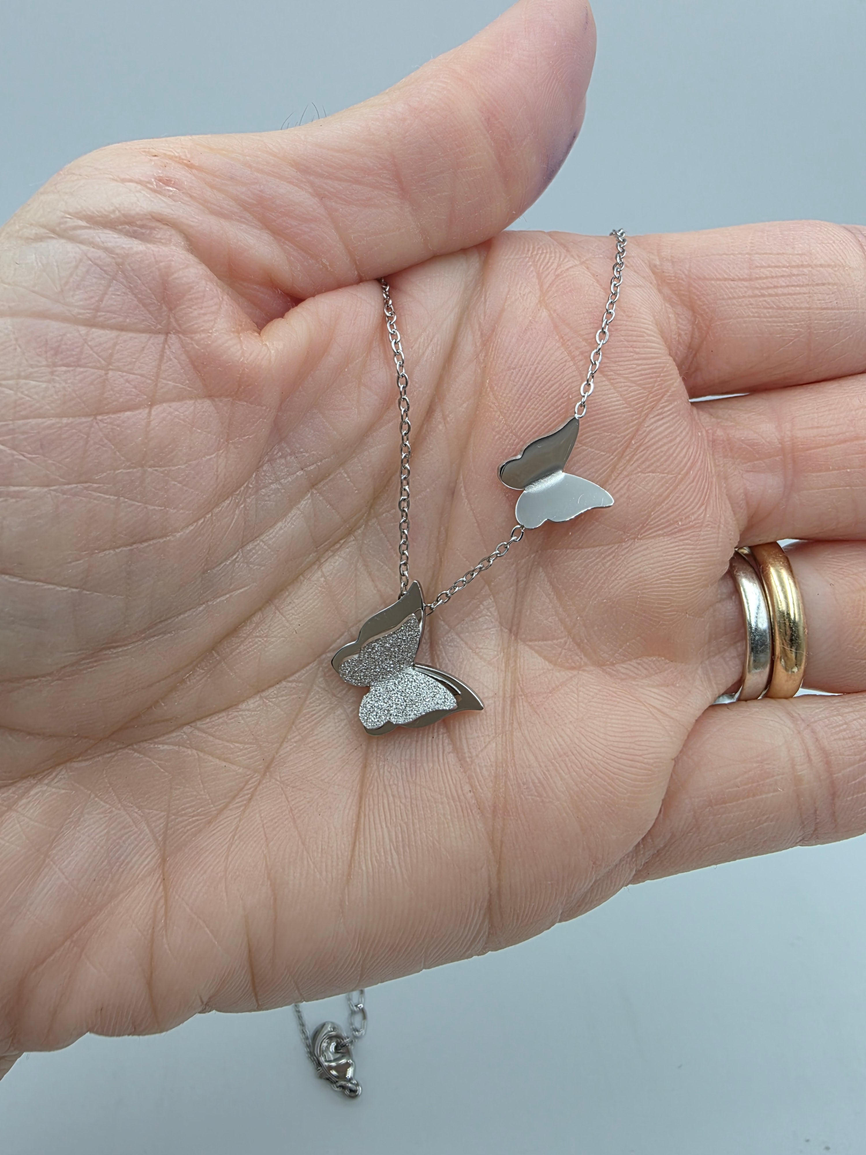 Collana con Doppia Farfalla
